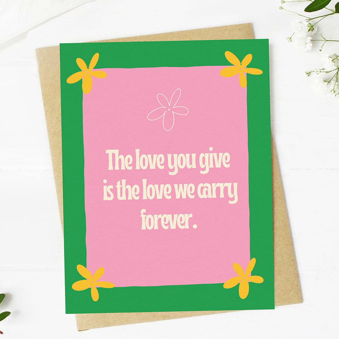  Love we carry forever Mother's Day Card、mySite、ghnorth