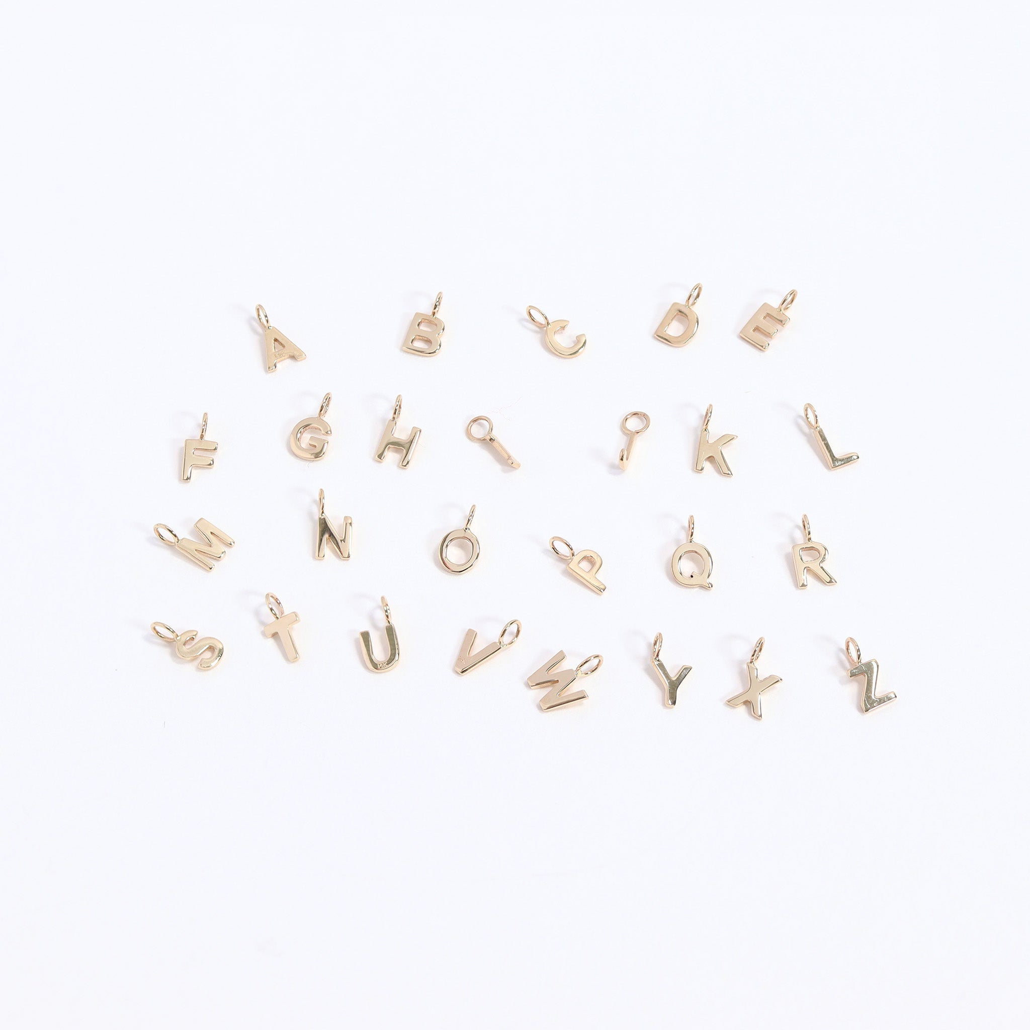 Permanent Jewelry 14K Solid Gold Initial Charms / PMJ1003、mySite、dreamappss