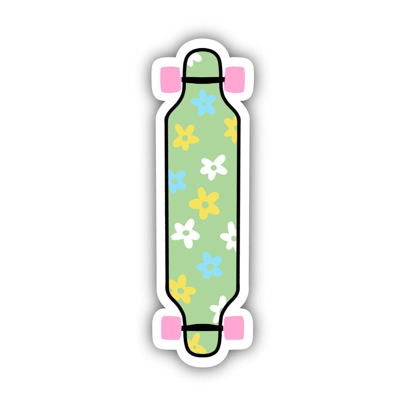  Multicolor Floral Longboard Aesthetic Sticker、mySite、elrpsem3k