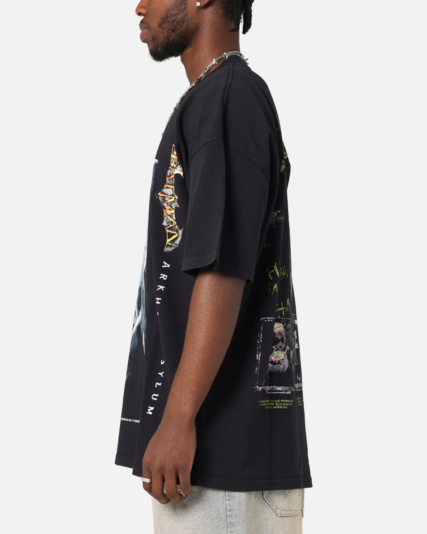 73 Studio X DC Batman Arkham Asylum Vintage T-Shirt Navy、mySite、zt4zffjzw