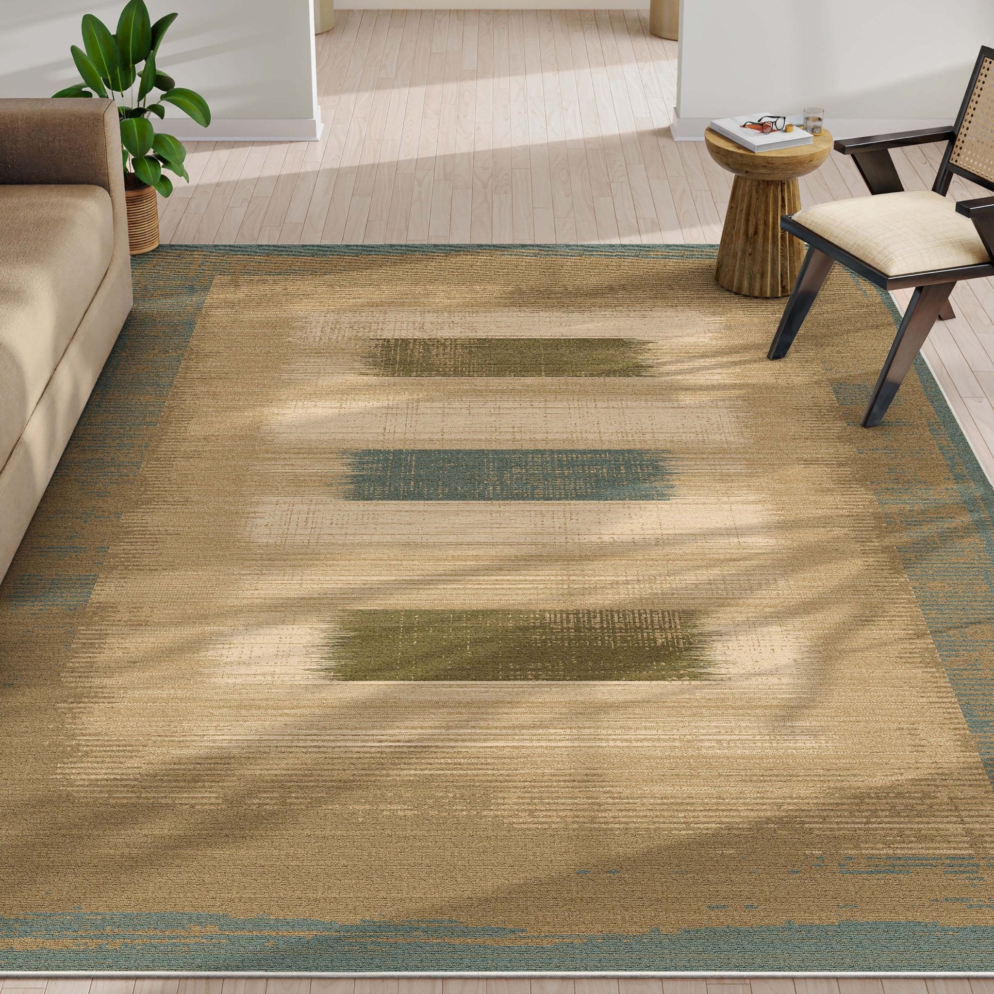 Modern Border Flat-Weave Rug Perfect for High-Traffic Areas、mySite、gigharbornorthrealestate
