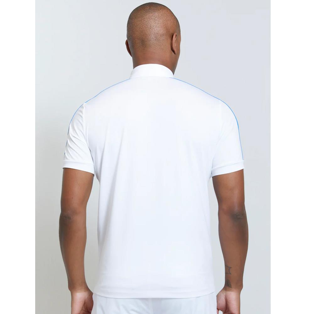 Redvanly Men's Evans Polo - Bright White、mySite、neckold