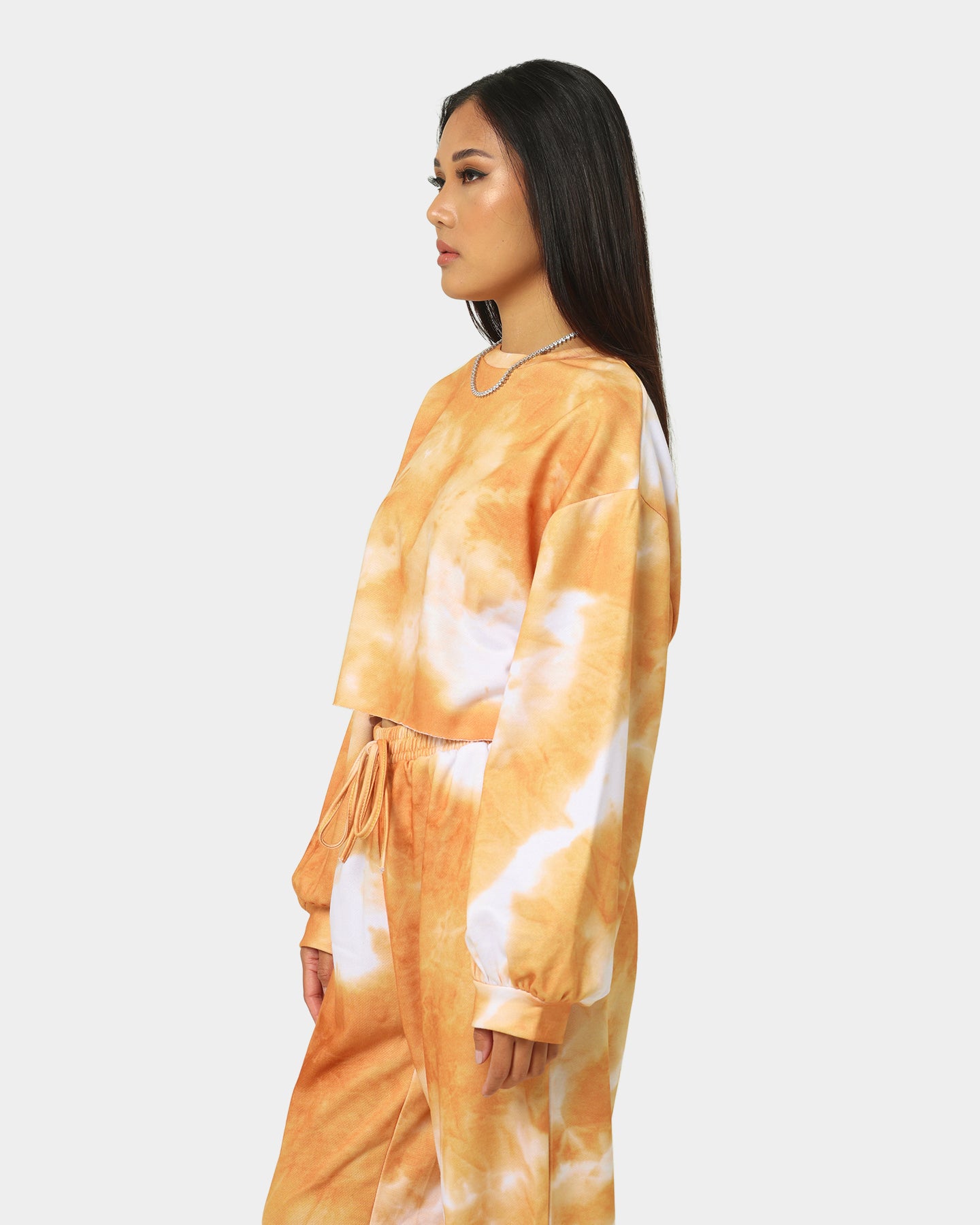 XXIII Women's Zuzu Tie Dye Crewneck Orange/White、mySite、zt4zffjzw