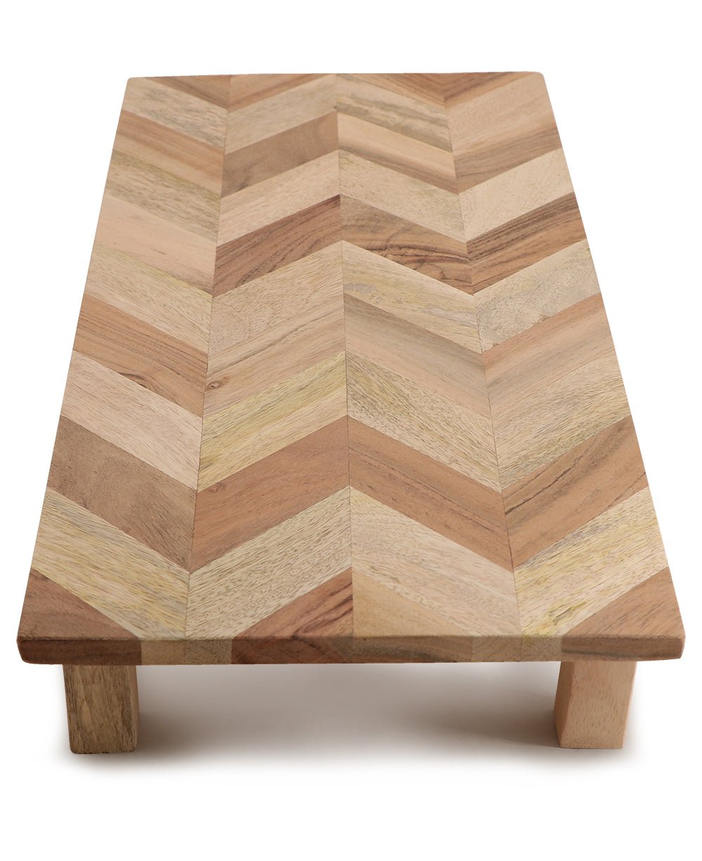 Mixed Wood Mosaic Pedestal Riser、mySite、topwebapps