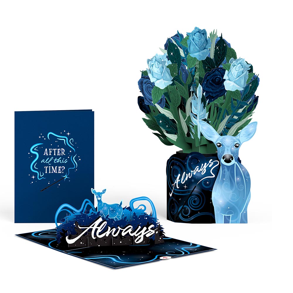 Harry Potter™ Always Pop-Up Card & Flower Buds Bouquet Bundle、mySite、solidvoid