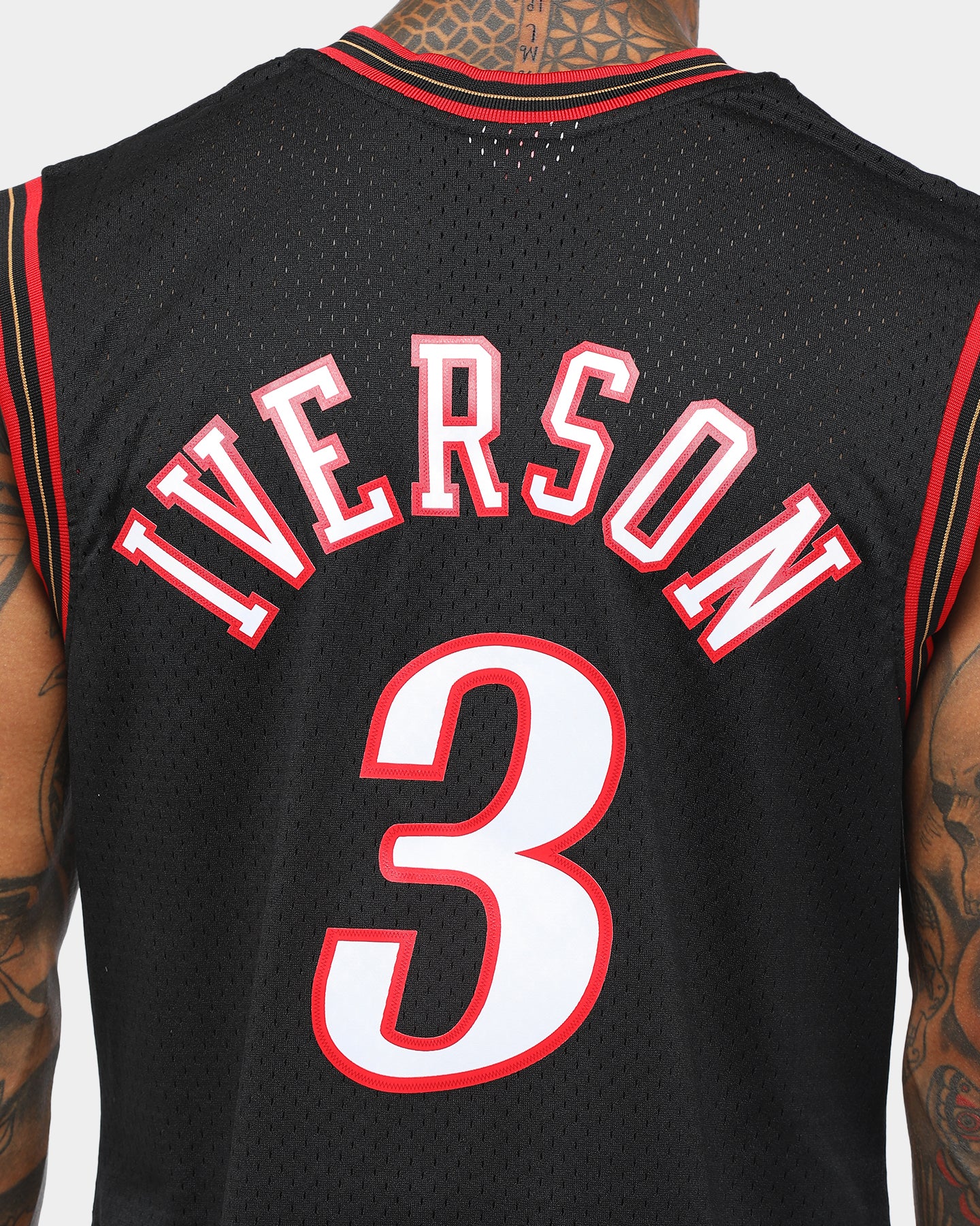 Mitchell & Ness Philadelphia 76ers Allen Iverson #3 Swingman Jersey Black、mySite、zt4zffjzw