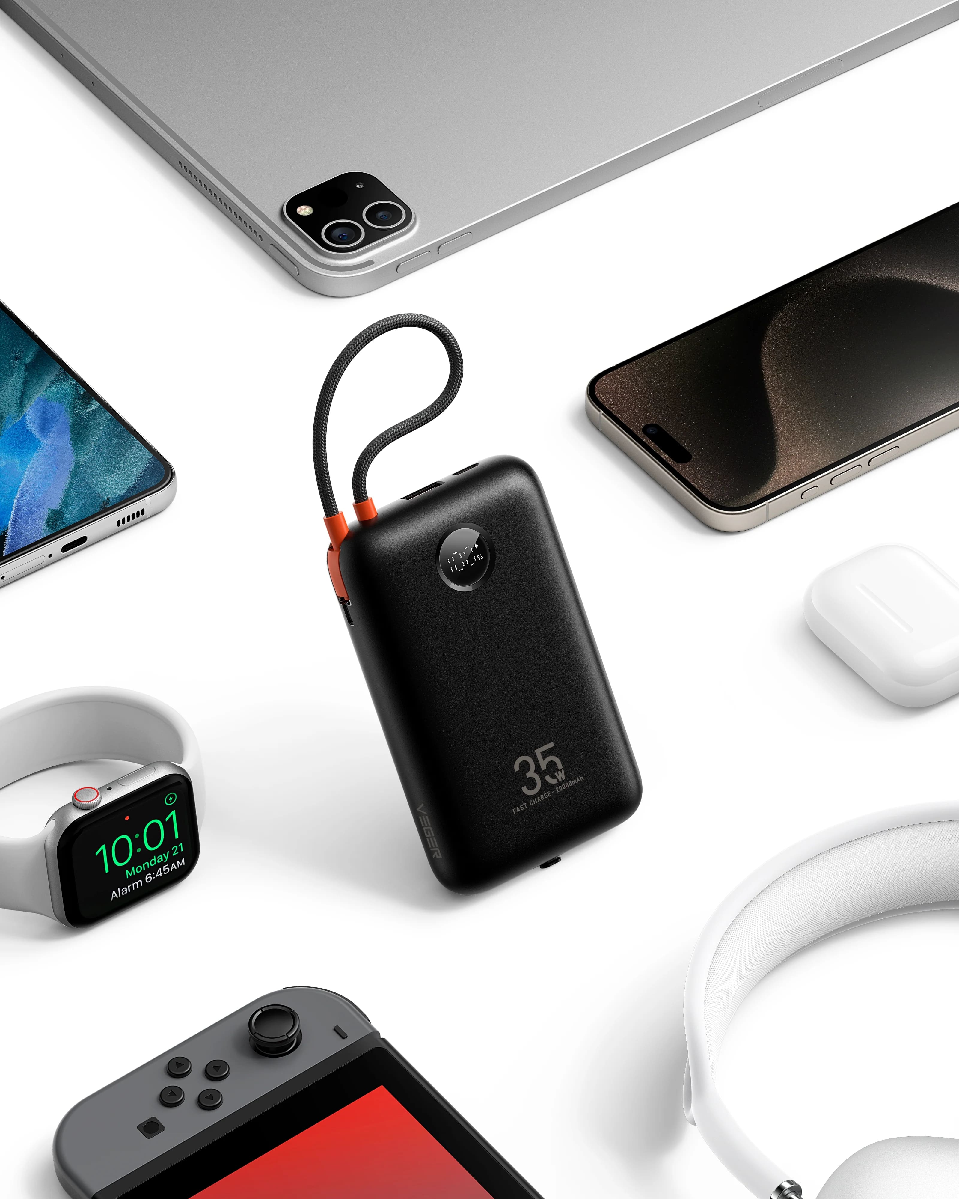 Laptop 20000mAh PD35W Power Bank with LED Display、mySite、fannypackpong