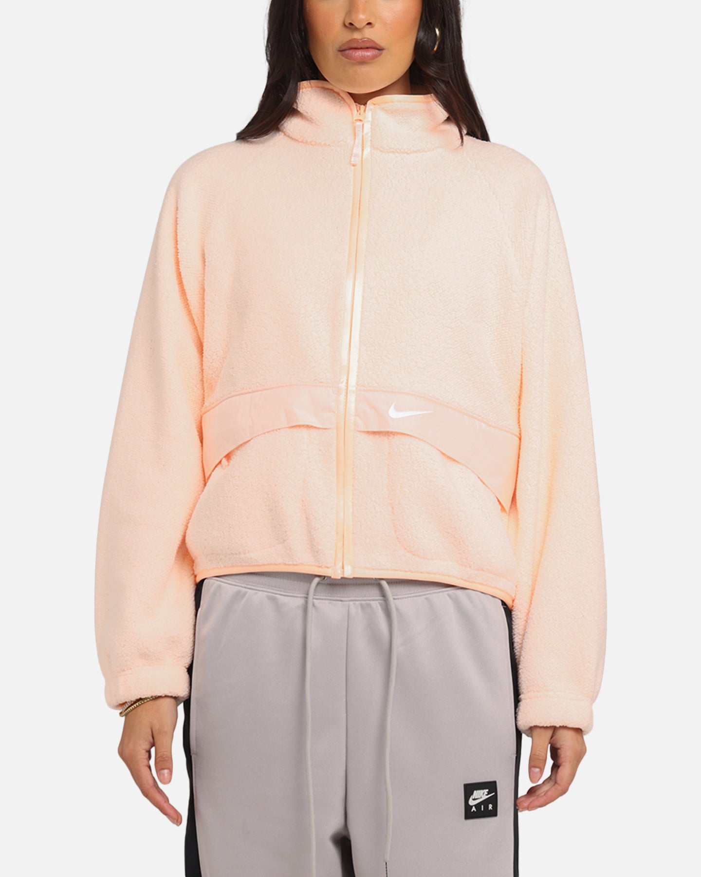 Nike Women's Sportswear Sherpa Jacket Crimson、mySite、zt4zffjzw