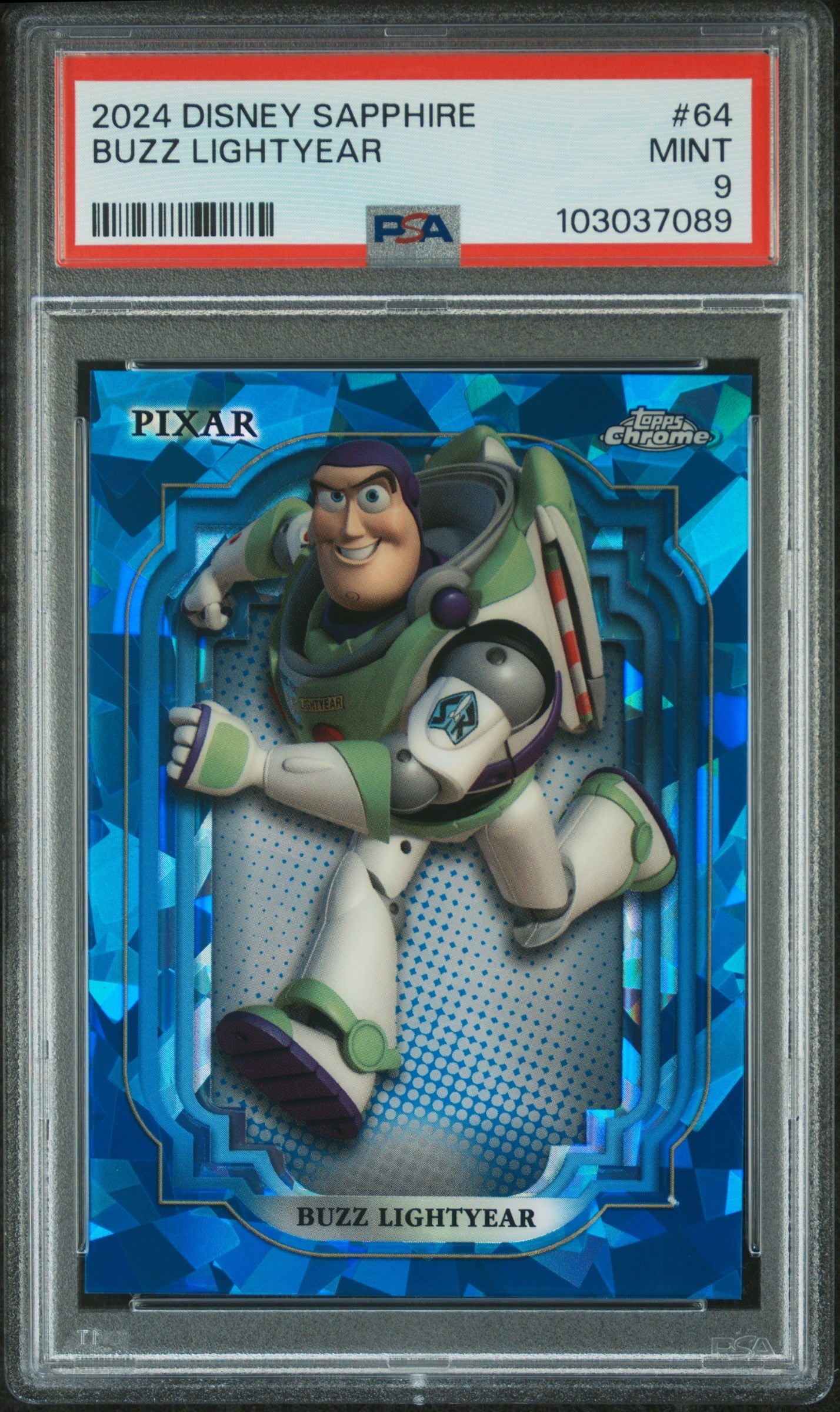 Buzz Lightyear #64 PSA 9 Topps Chrome Disney Sapphire Edition 2024、mySite、waistdrama