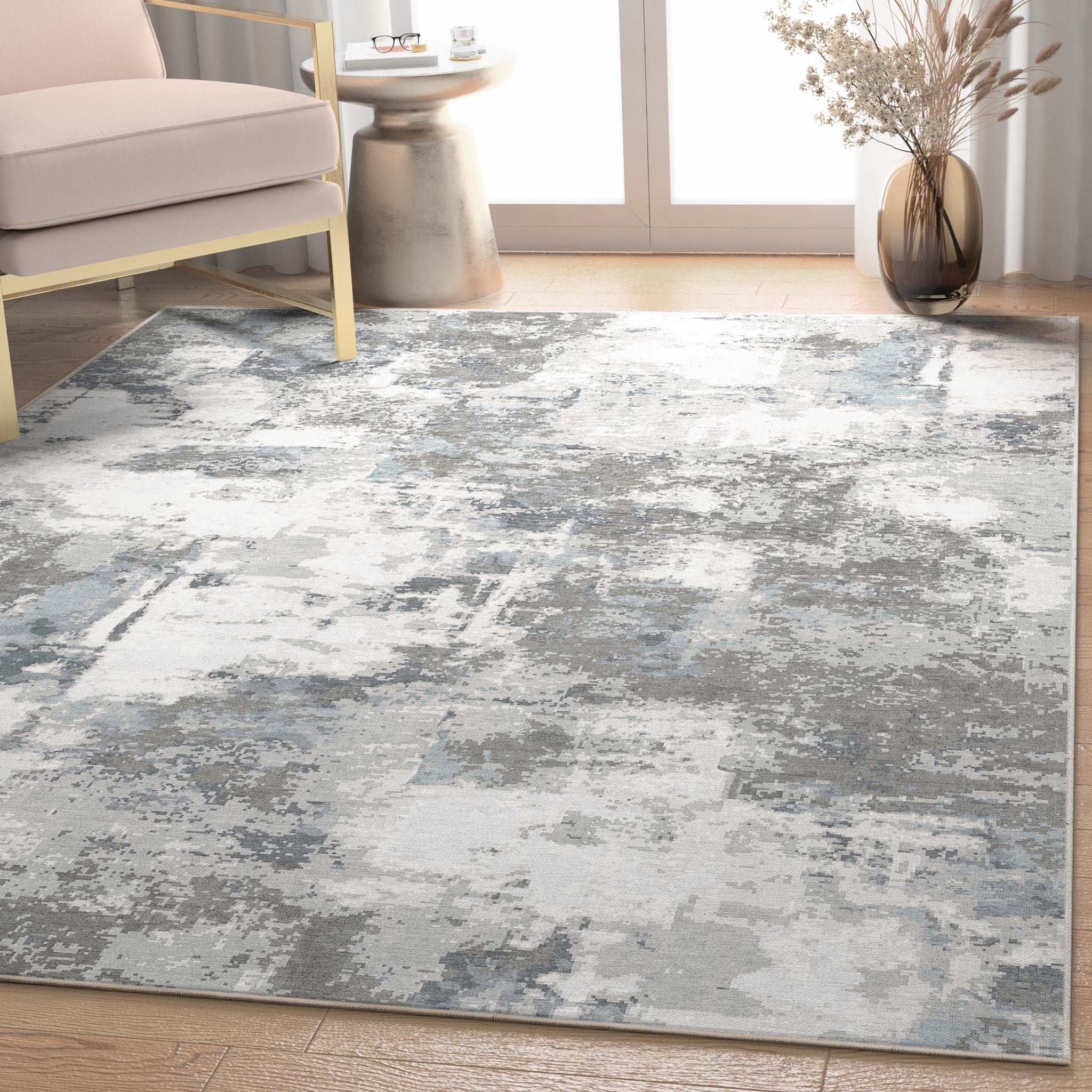 Marrakech Abstract Brushstroke Flatweave Rug、mySite、gigharbornorthrealestate