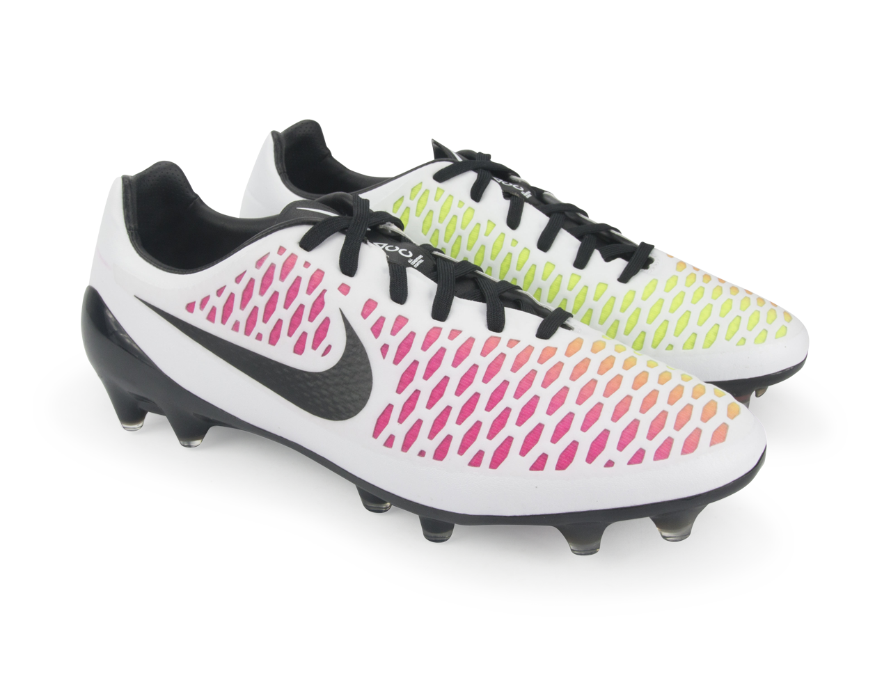 Nike Men's Magista Opus FG White/Black/Pink Blast、mySite、noshort