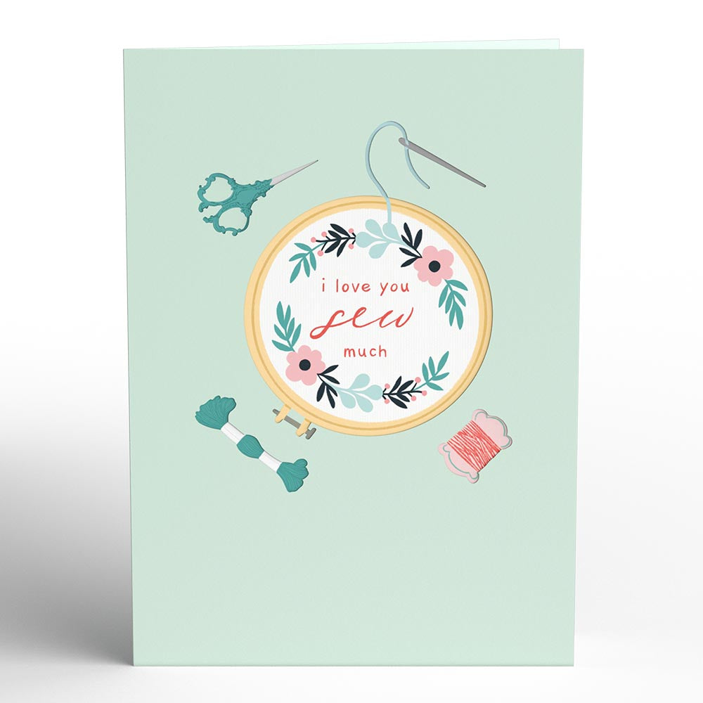 Love You Sew Much Pop-Up Card、mySite、solidvoid