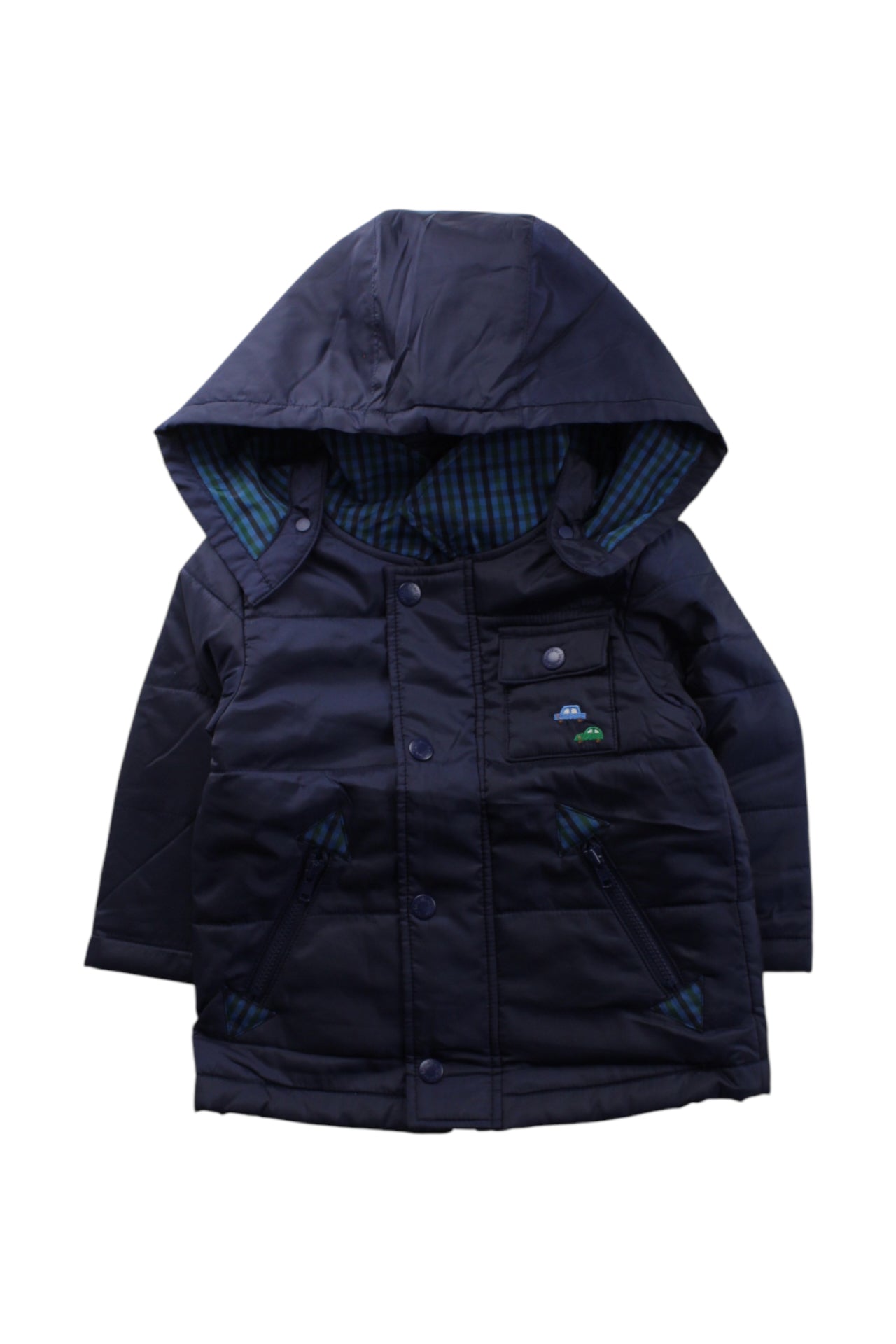 Familiar Quilted Coat With Hood 12-18M、mySite、g9winljtr