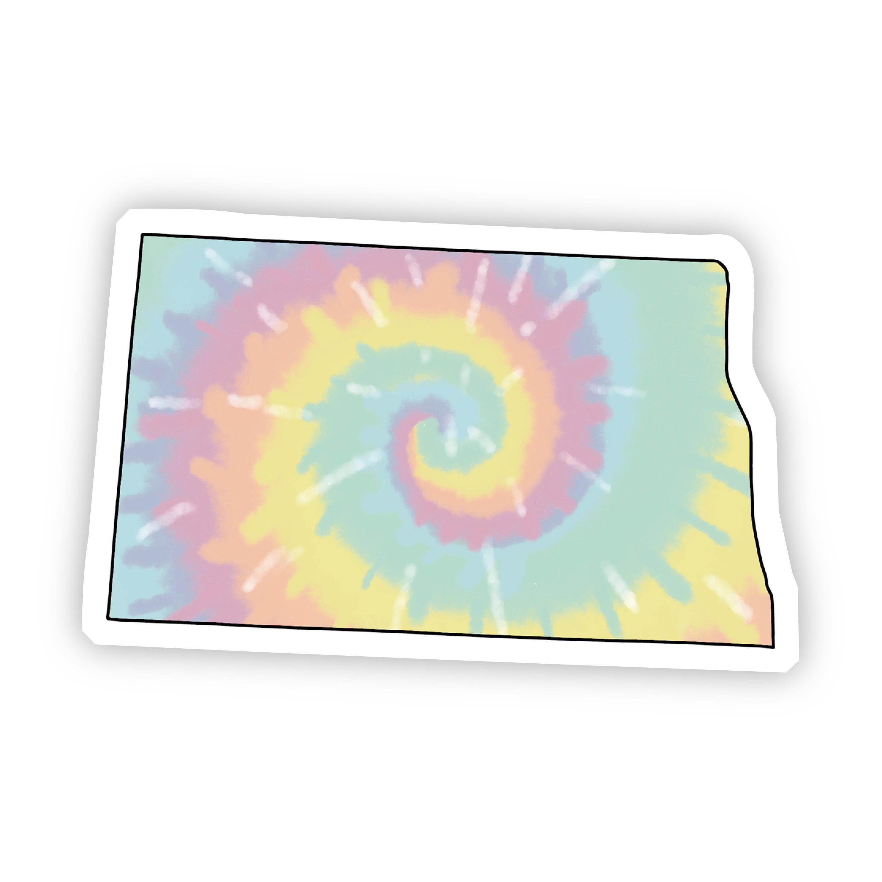  North Dakota Tie Dye Sticker、mySite、elrpsem3k