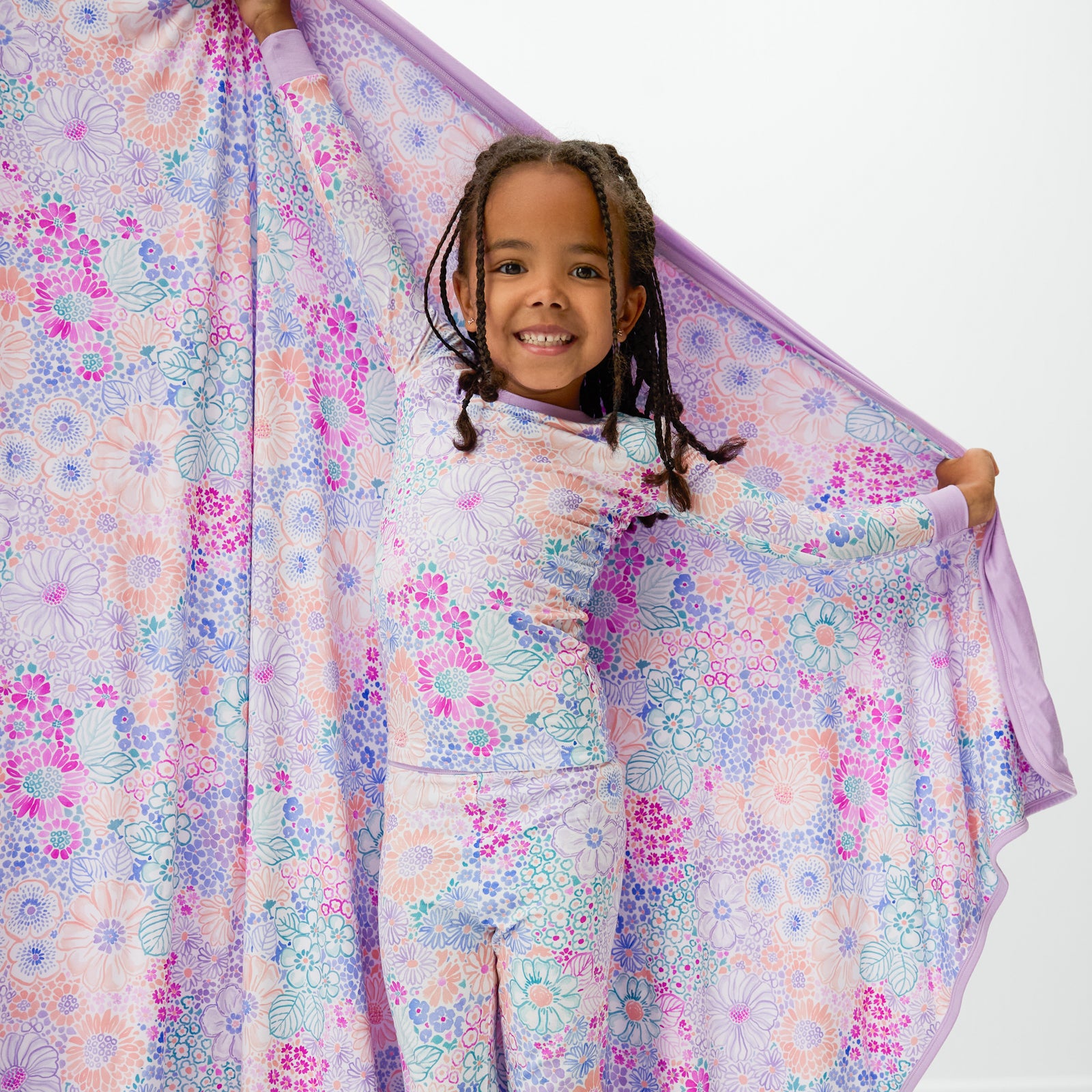 Doodle Blooms Large Cloud Blanket®、mySite、g9winljtr