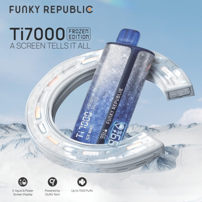 Funky Republic Ti7000 Recharge Vape 12.8mL、mySite、zt4zffjzw