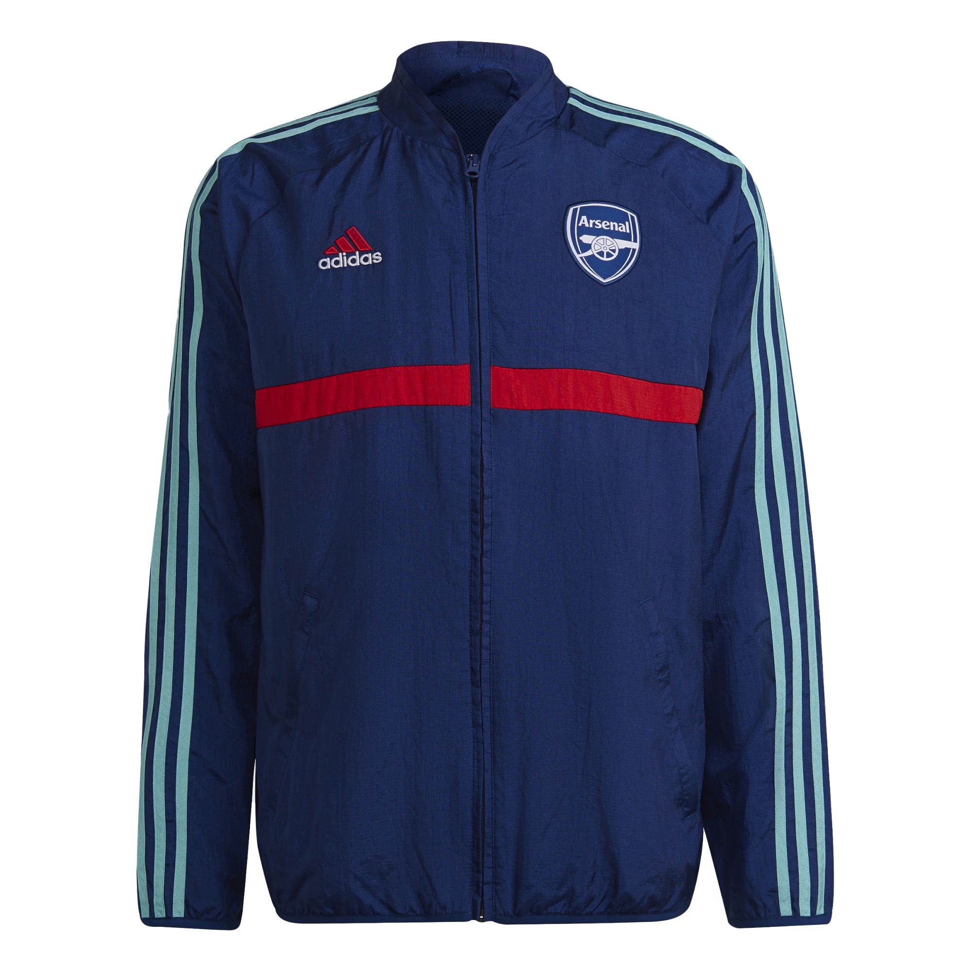 adidas Men's Arsenal 2021/22 Icons Woven Jacket Mystery Blue/Red、mySite、noshort