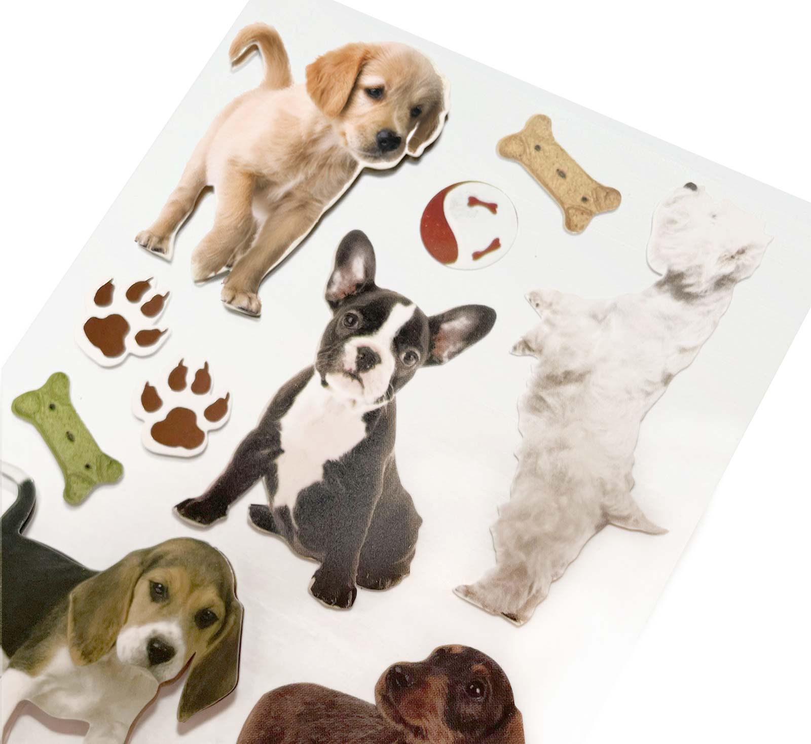  Scrapbook Stickers - Puppies 3D、mySite、ghnorth