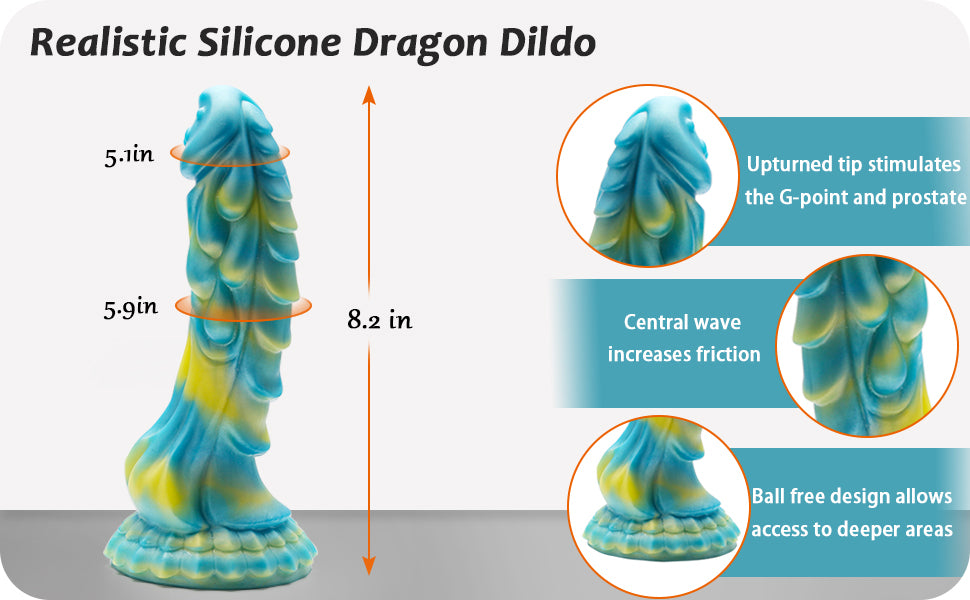 Sea Stallion Vibrating 8.2 Dildo | Premium Silicone 440 Gram | Remote Control | USB、mySite、bottomscart