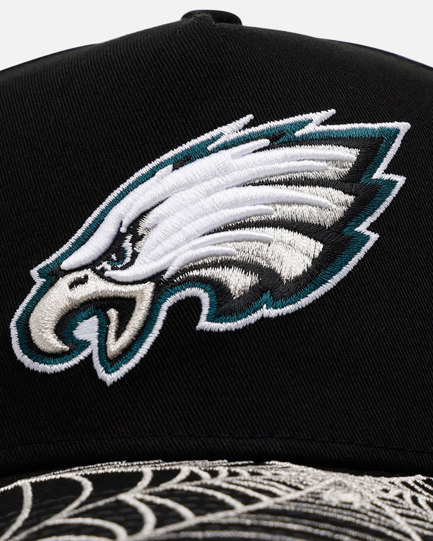 New Era Philadelphia Eagles 'Spider Web Visor' 9FORTY A-Frame Snapback Black、mySite、zt4zffjzw
