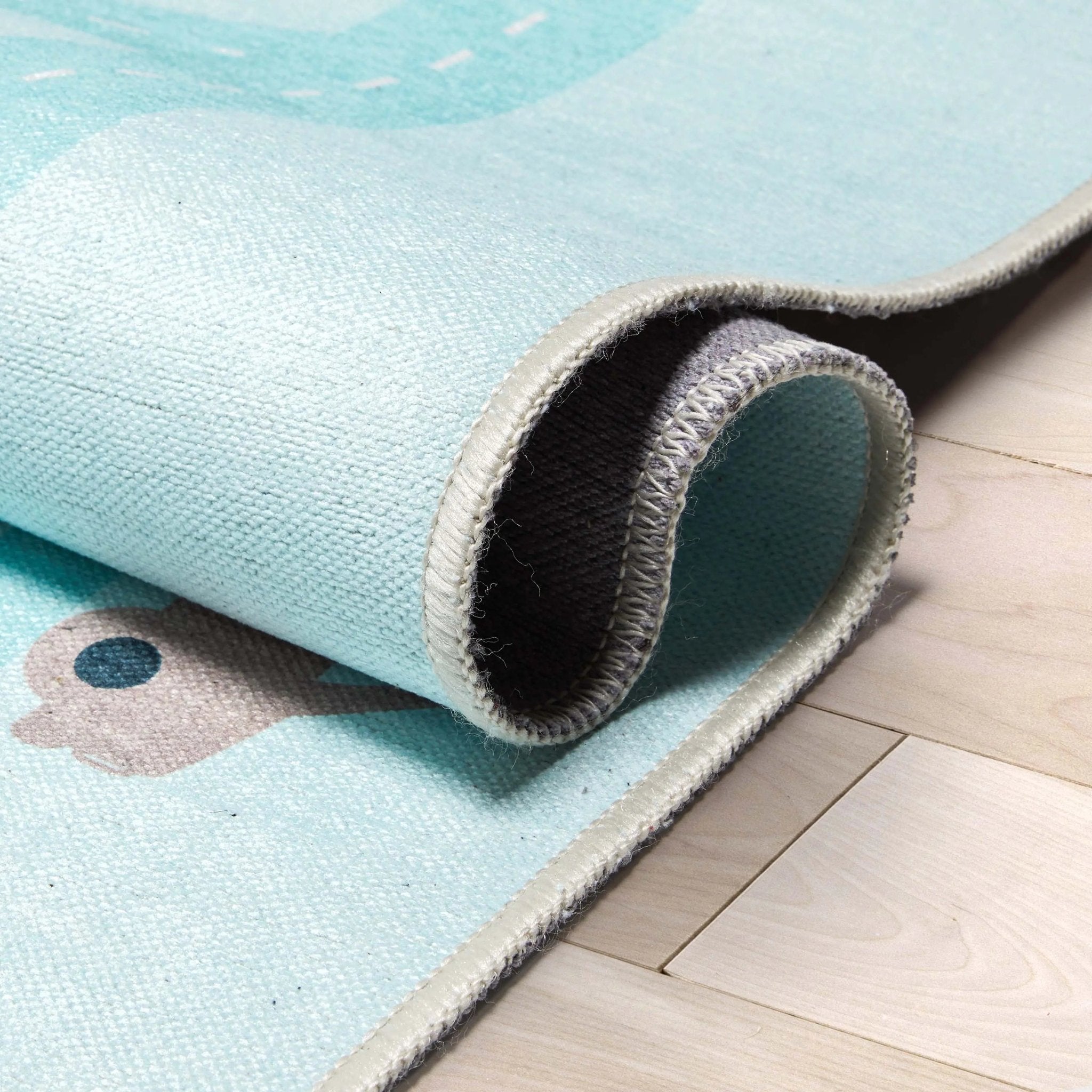 Playful Roads Modern Blue Area Flat-Weave Rug、mySite、gigharbornorthrealestate