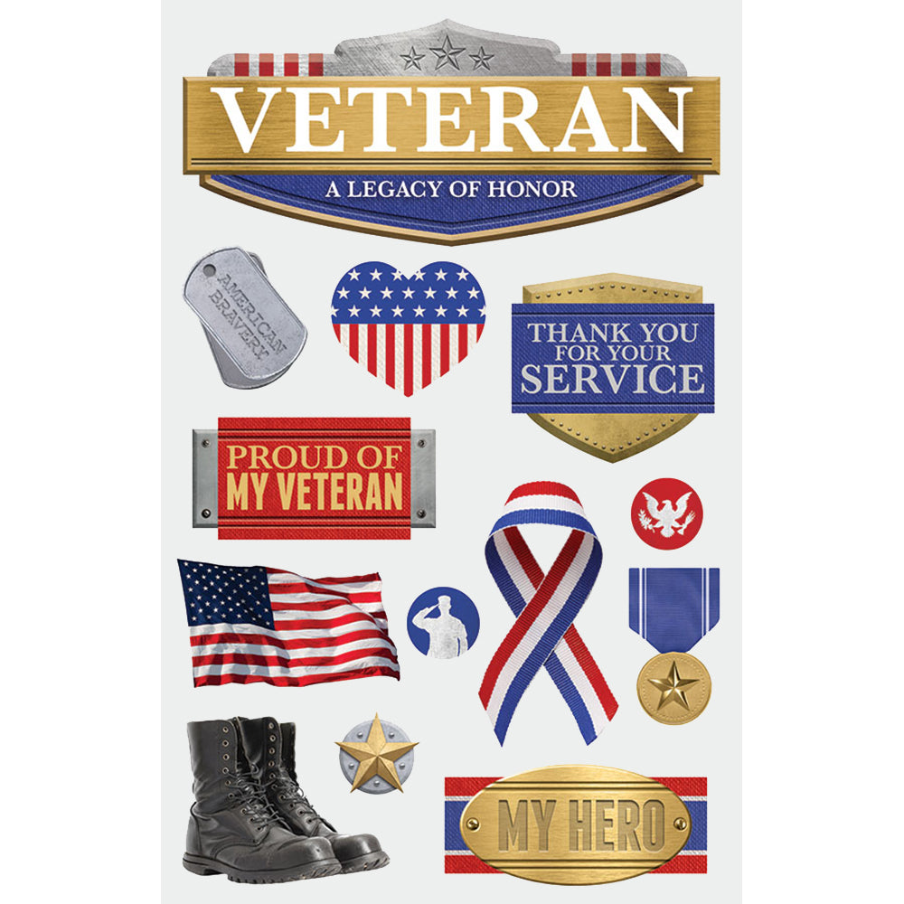  U. S. Veteran 3-D Stickers、mySite、ghnorth
