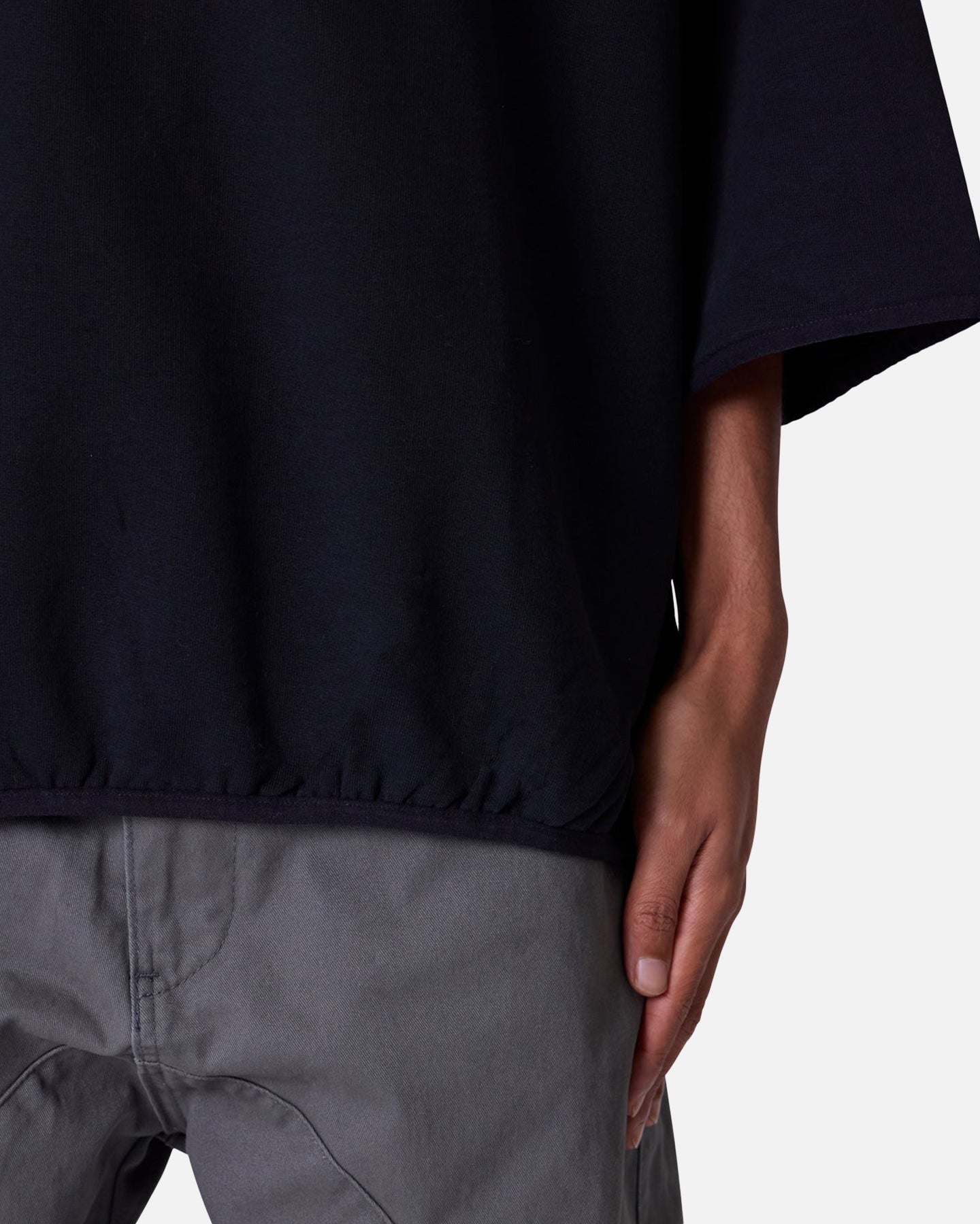 MNML Oversized Knit Polo Shirt Black、mySite、zt4zffjzw