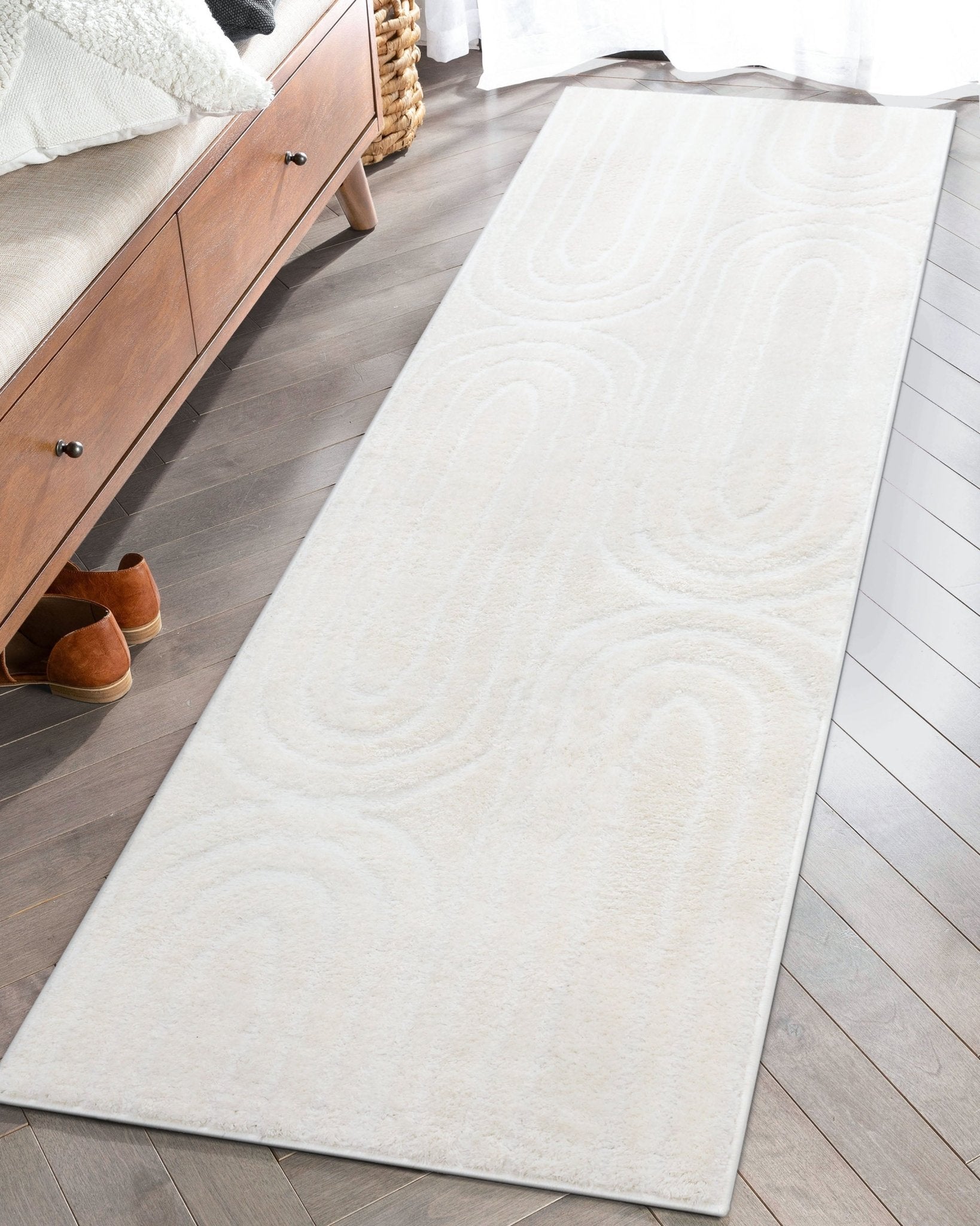 Rainbow Shag Geometric Ivory High-Low Rug、mySite、gigharbornorthrealestate