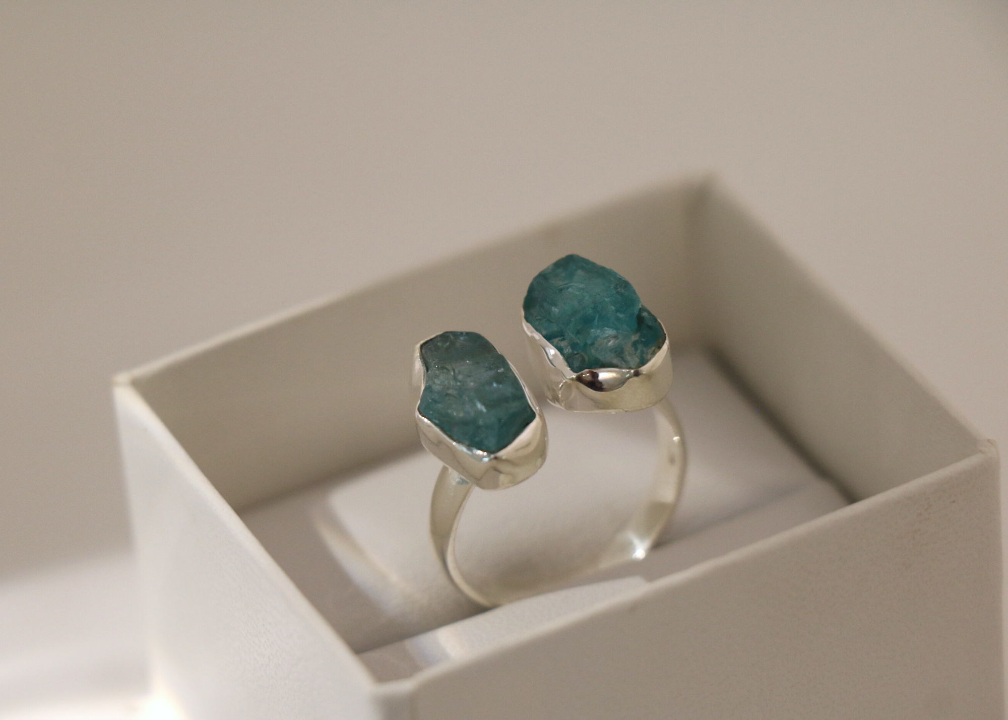 Dual Aquamarine Ring (Sterling Silver)、mySite、topwebapps