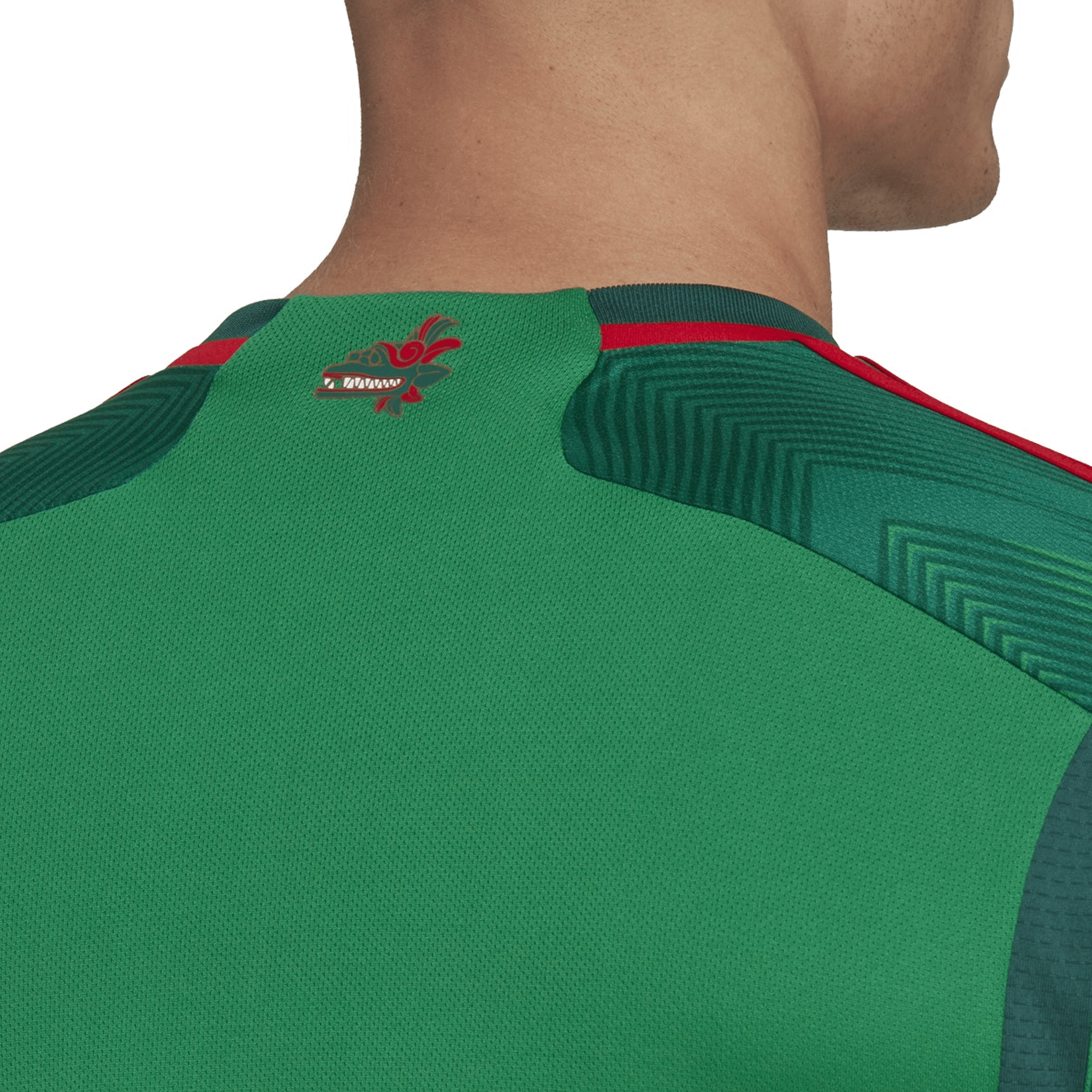 adidas Men's Mexico 2022 Home Jersey Vivid Green/Green、mySite、noshort