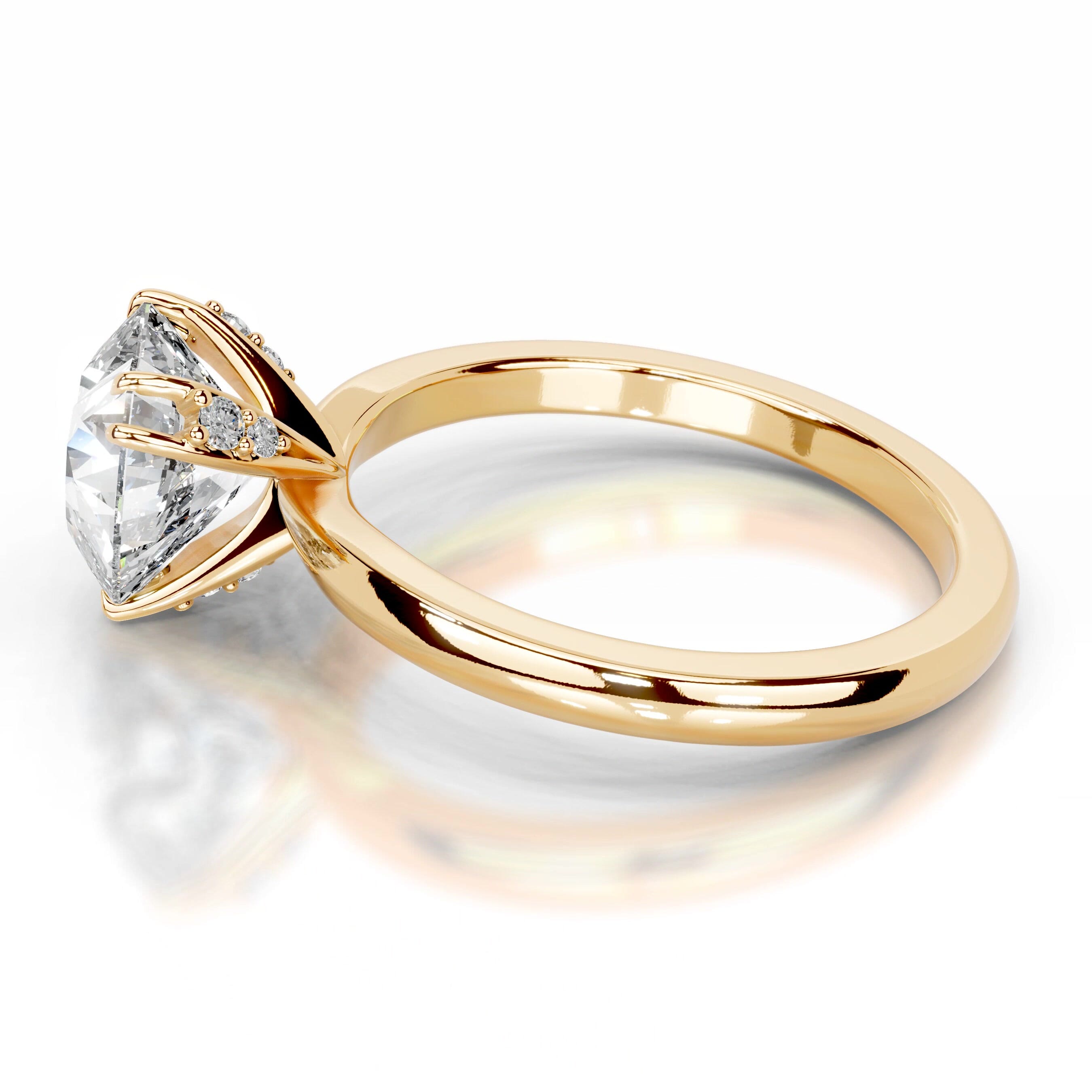 Angoona Lab Grown Diamond Ring - 18K Yellow Gold、mySite、hinf8tx79