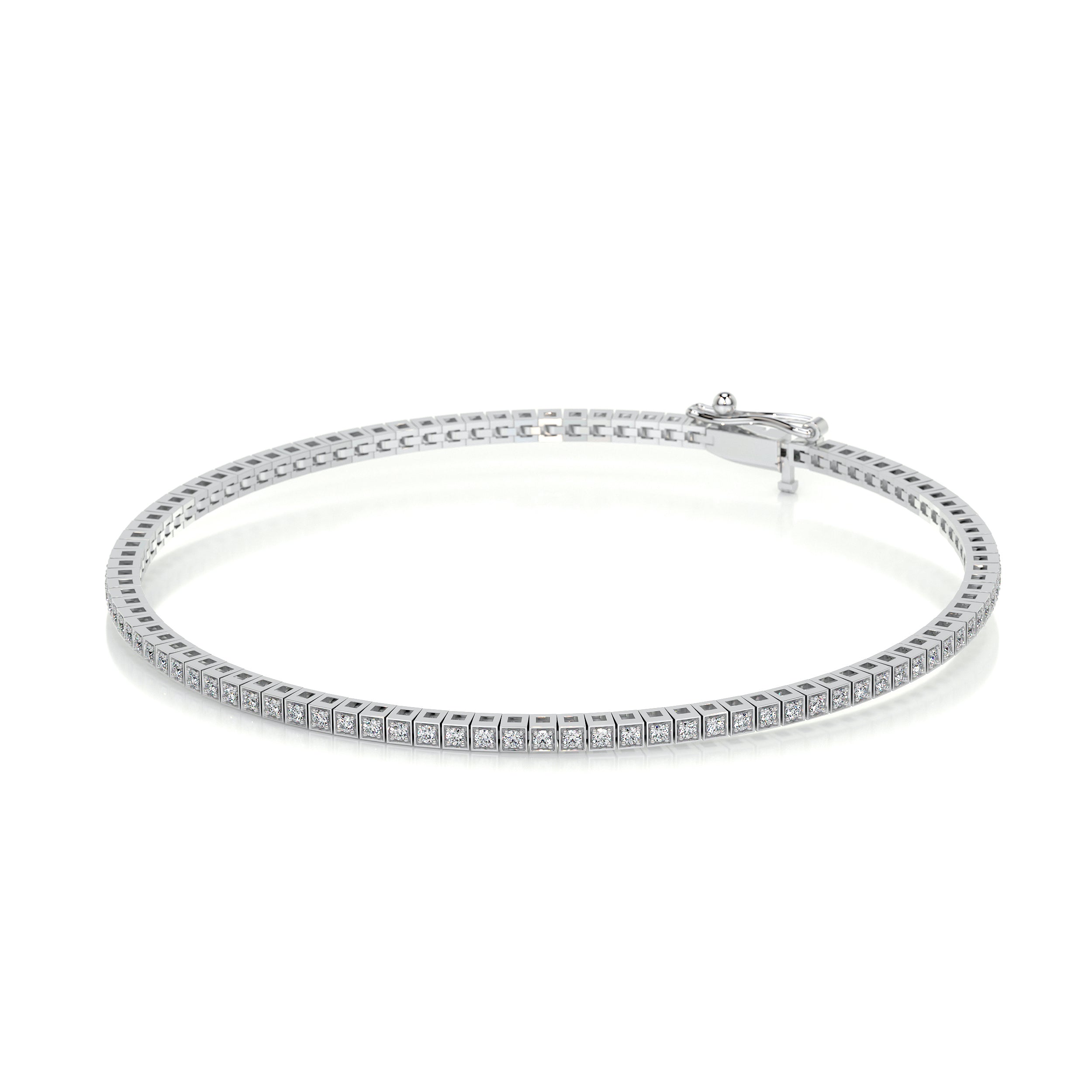 Georgina Diamond Tennis Bracelet (2.00 Carat) -14K White Gold、mySite、hinf8tx79