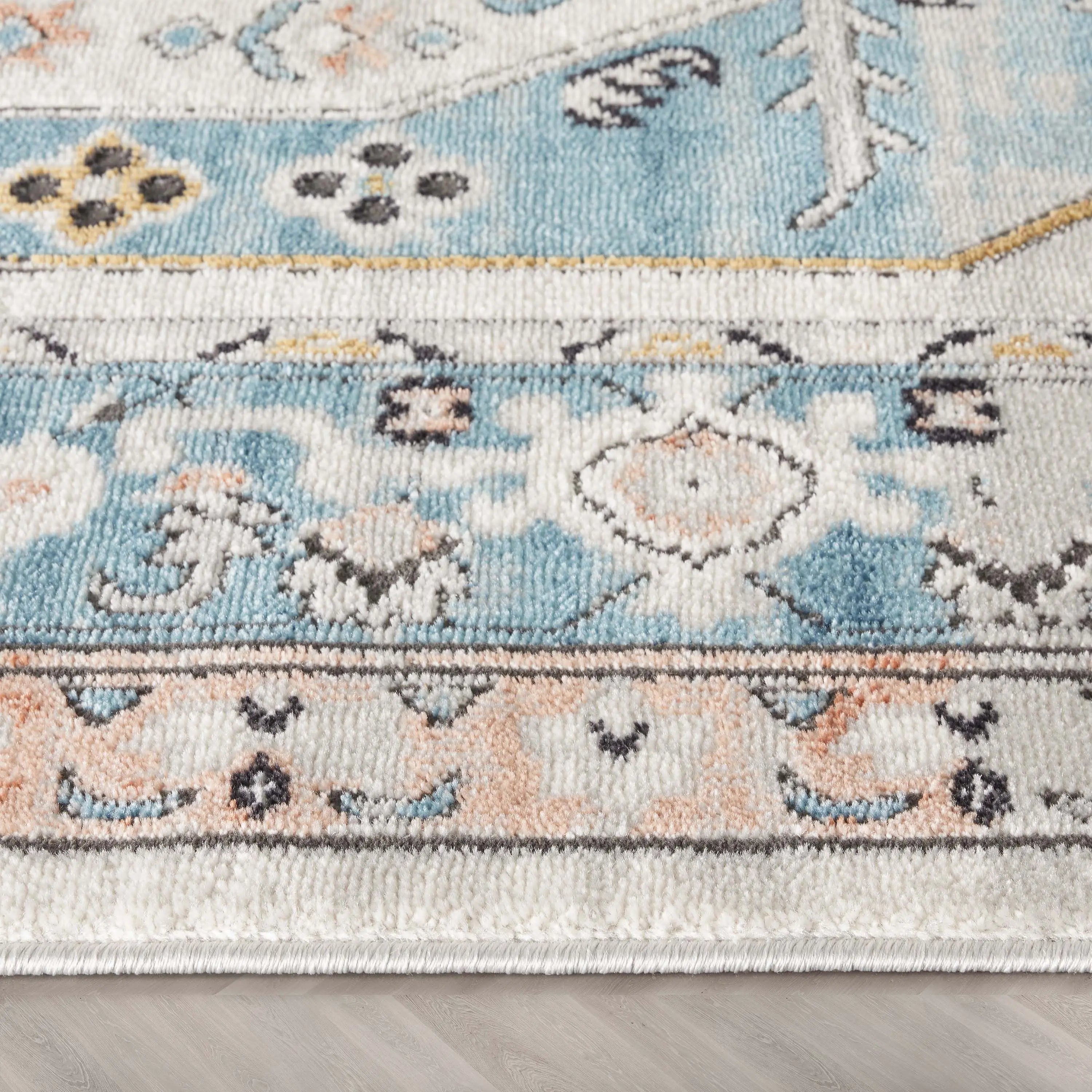 Jane Vintage Bohemian Aztec Tribal Blue Rug、mySite、gigharbornorthrealestate