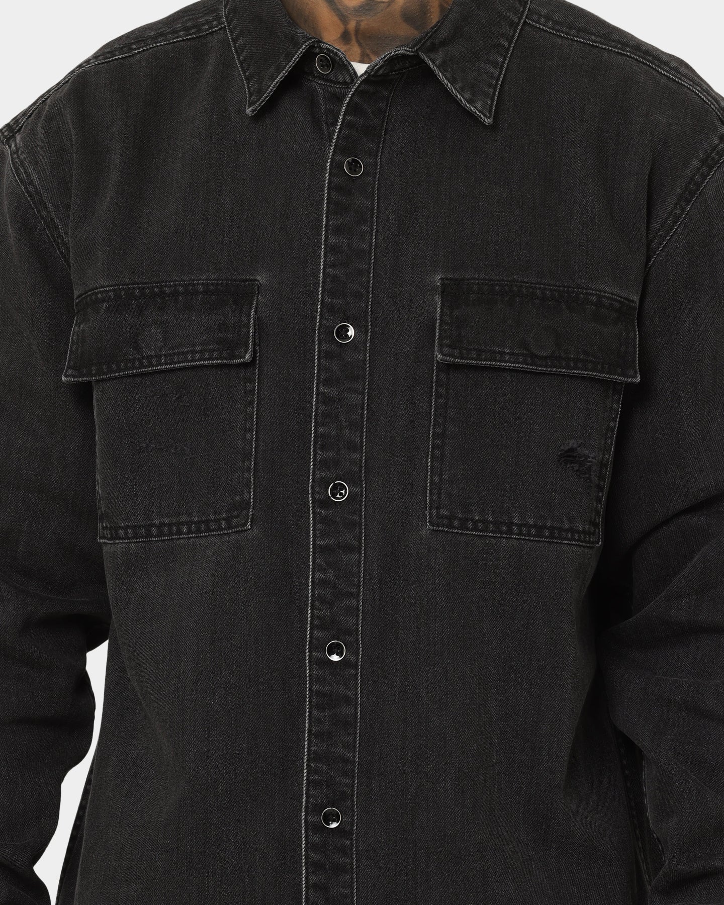 Dead Studios Nevada Denim Shirt Vintage Black、mySite、zt4zffjzw