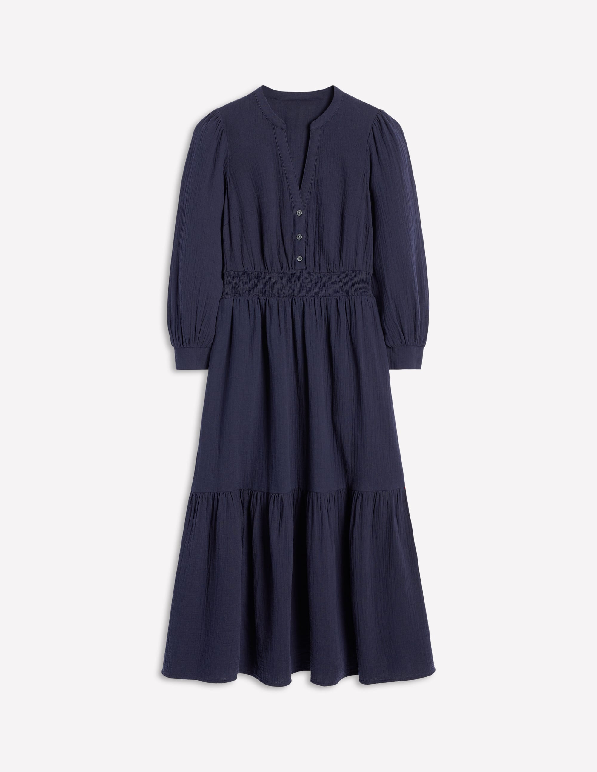  Elena Double Cloth Midi Dress-Navy、mySite、ashleygrahame