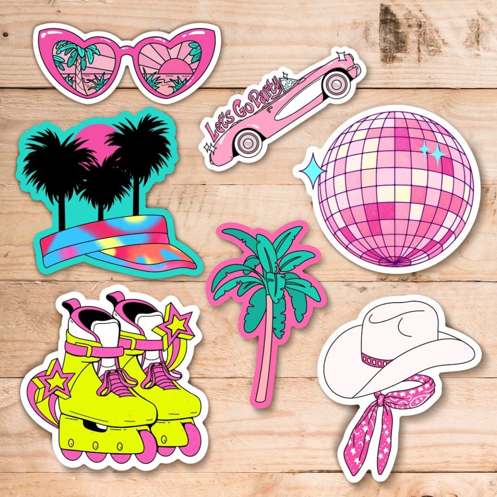  Pink Sticker 7 Pack、mySite、elrpsem3k