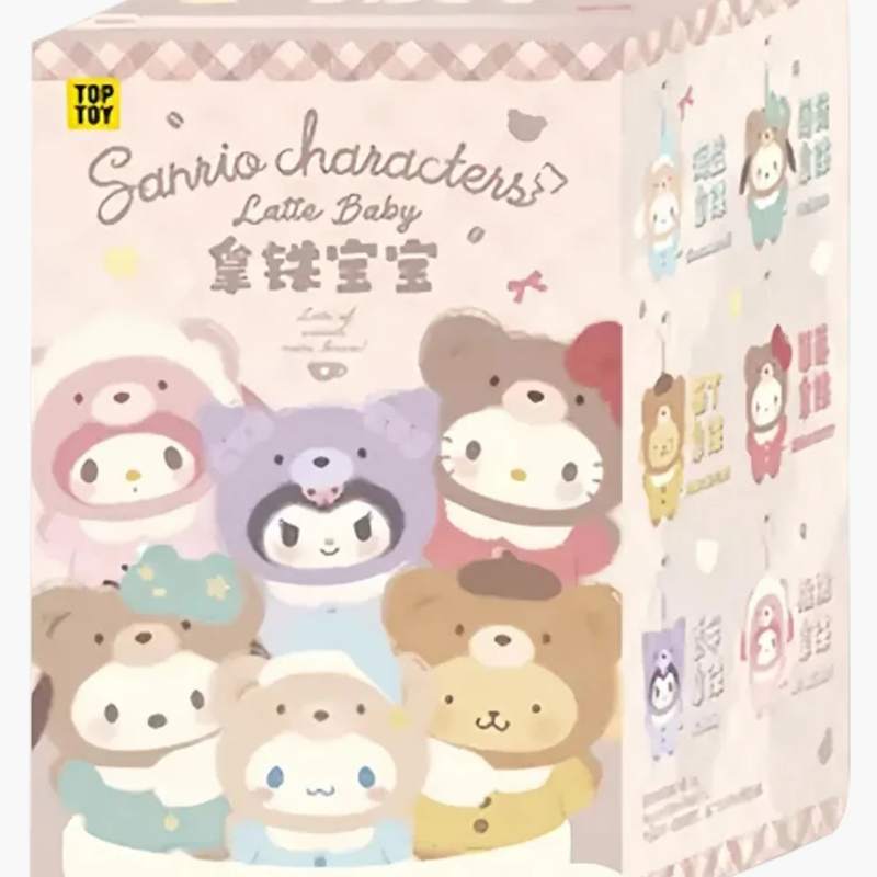  【NEW】TOP TOY Sanrio Latte Baby Series Vinyl Face Plush、mySite、greenlandpopulation