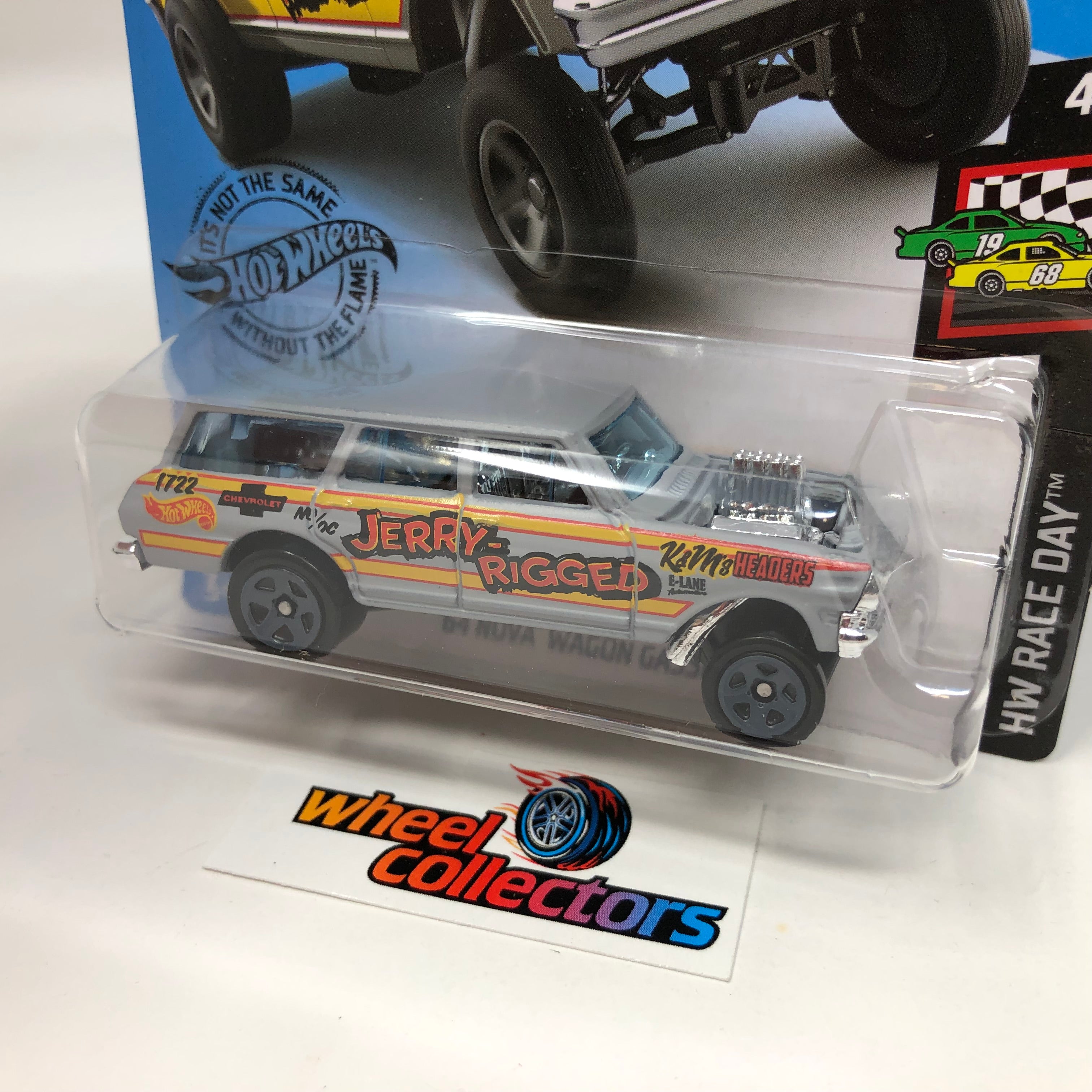 '64 Nova Wagon Gasser #198 * Grey * 2019 Hot Wheels、mySite、hgirdovlk