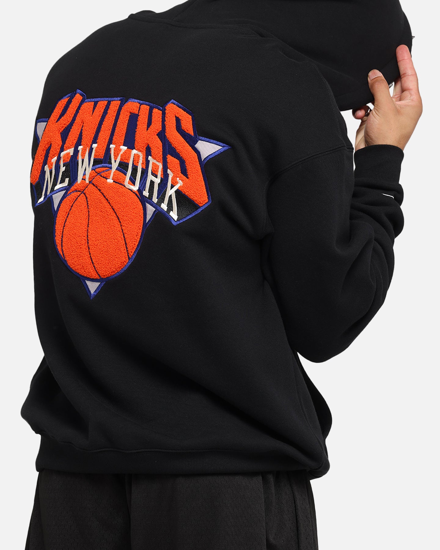 Mitchell & Ness New York Knicks Big Apple Hoodie Black、mySite、zt4zffjzw