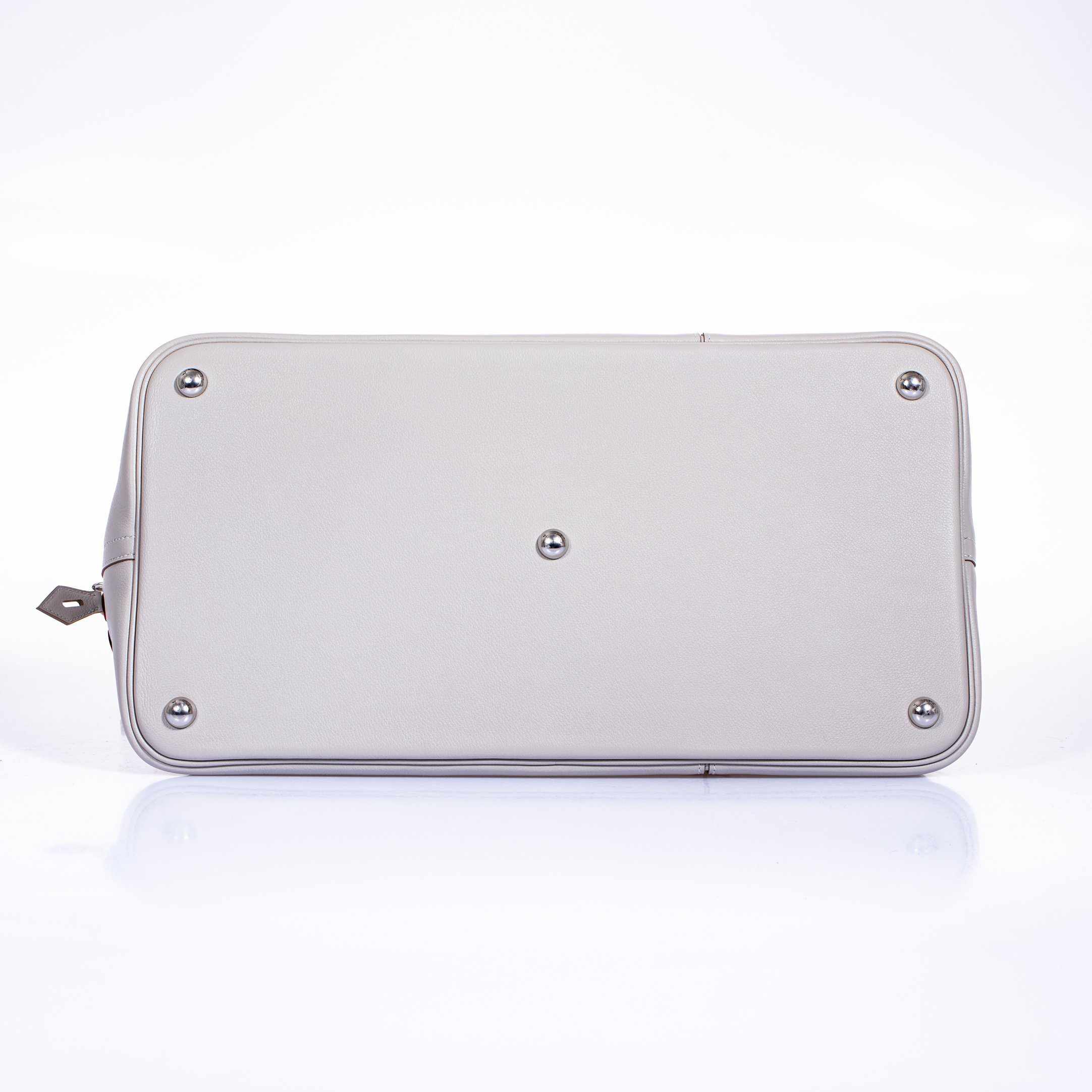 Hermès Bolide 45 1923 Baseball Gris Perle Rouge Evercolor Travel Bag、mySite、garminoutage.com