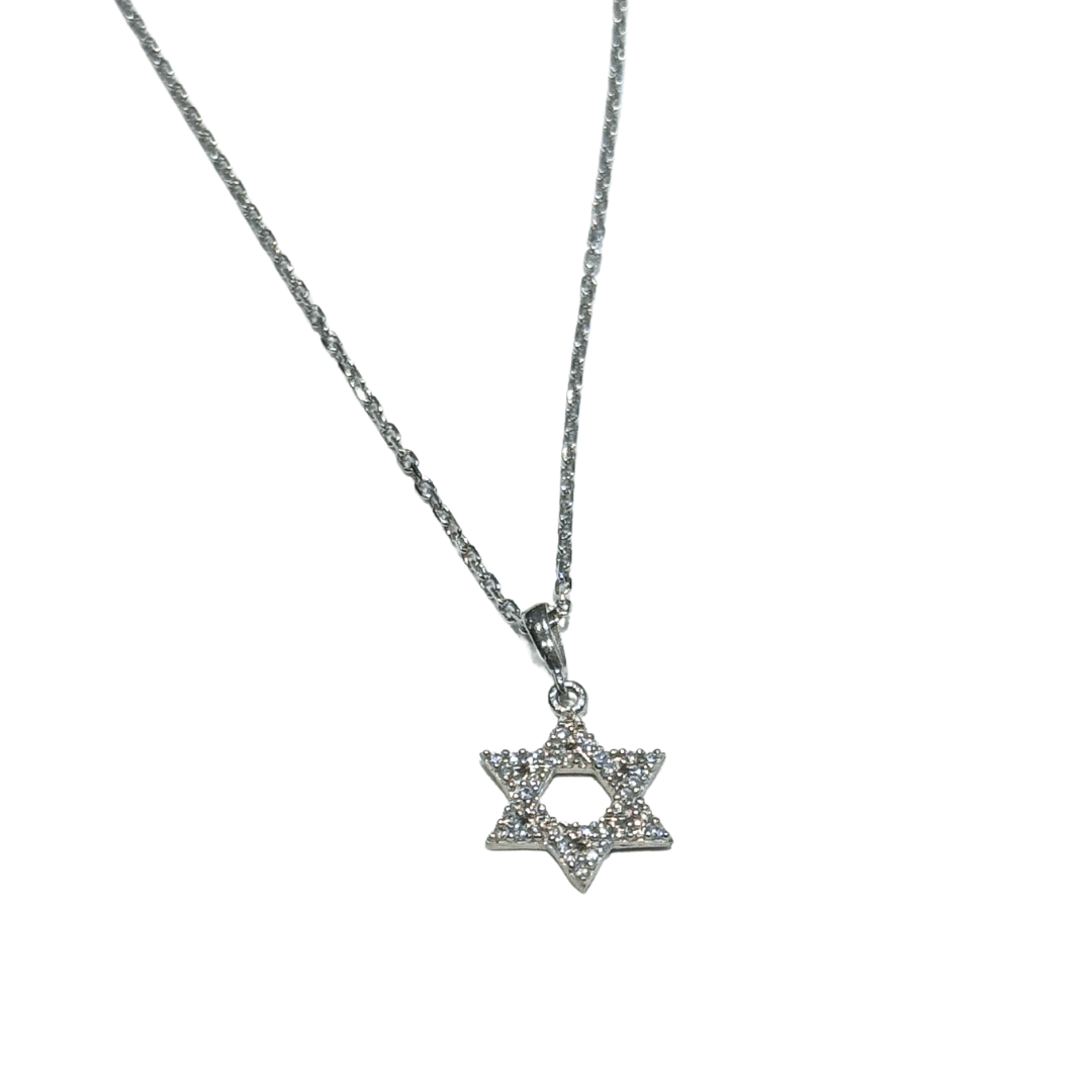  Silver & Stones Star of David Necklace、mySite、elrpsem3k