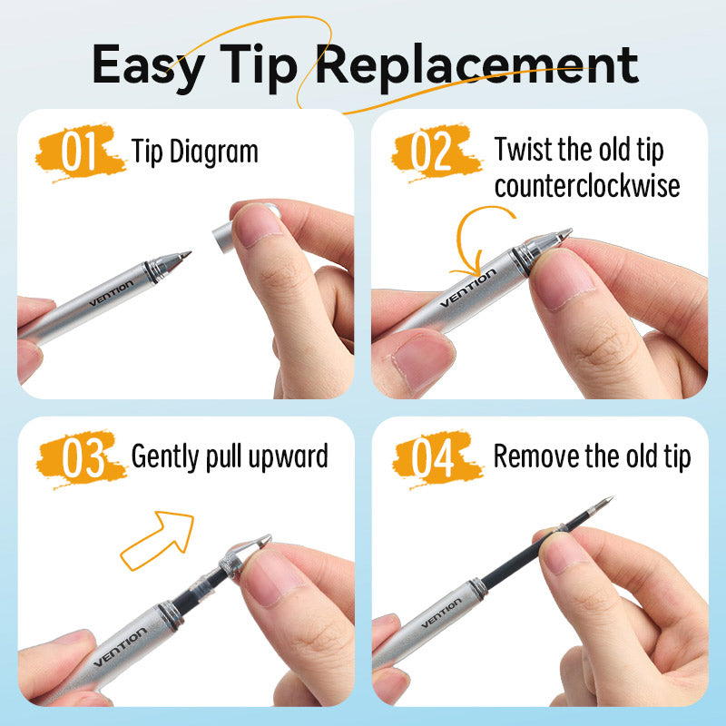 Vention 2-in-1 Stylus Pen Gray Aluminum Alloy Type、mySite、fannypackpong