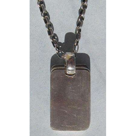 Michael Bromberg Sterling Silver Menorah and Photo Tag Necklace、mySite、topwebapps