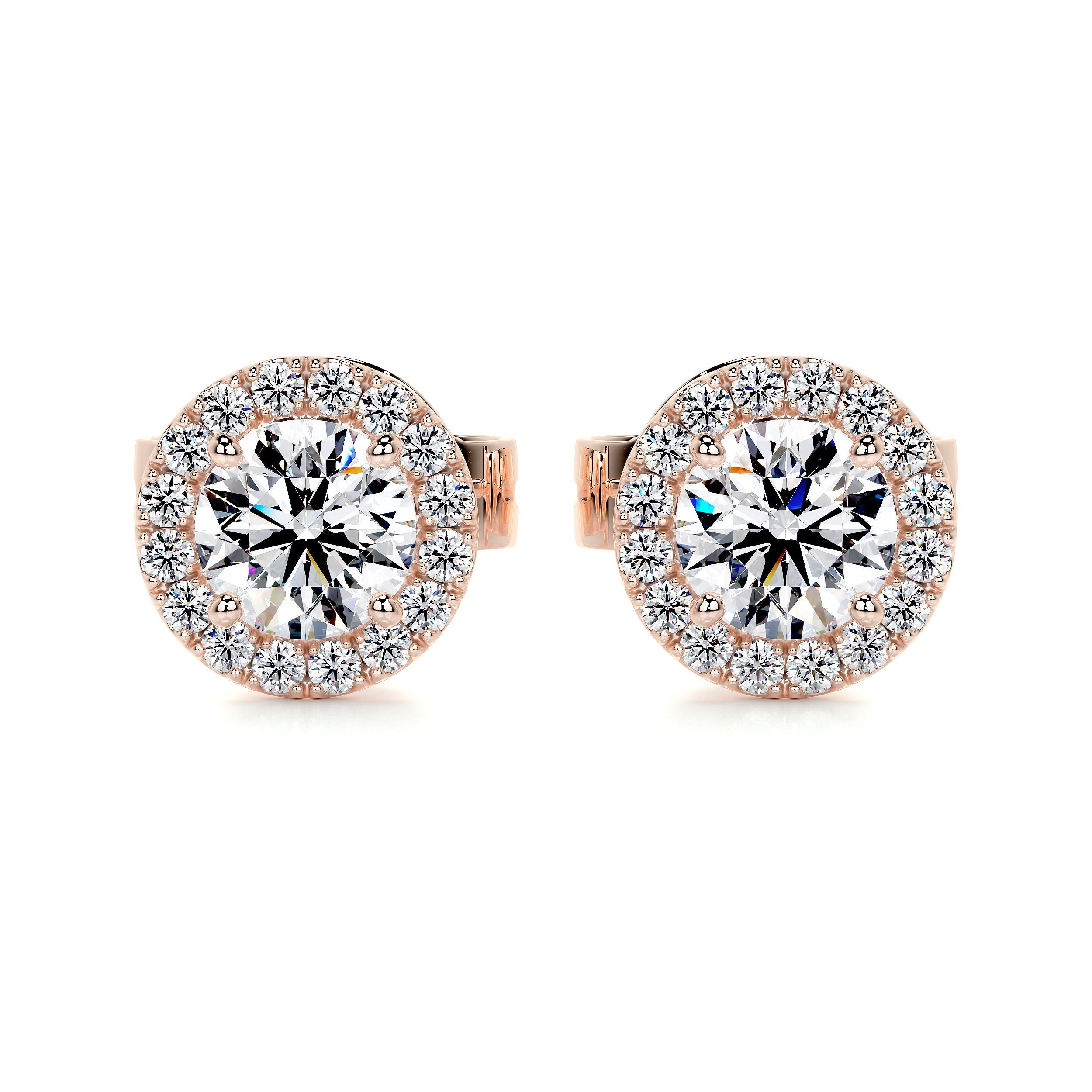 Petit Courtney Lab Grown Diamond Earrings -14K Rose Gold、mySite、hinf8tx79