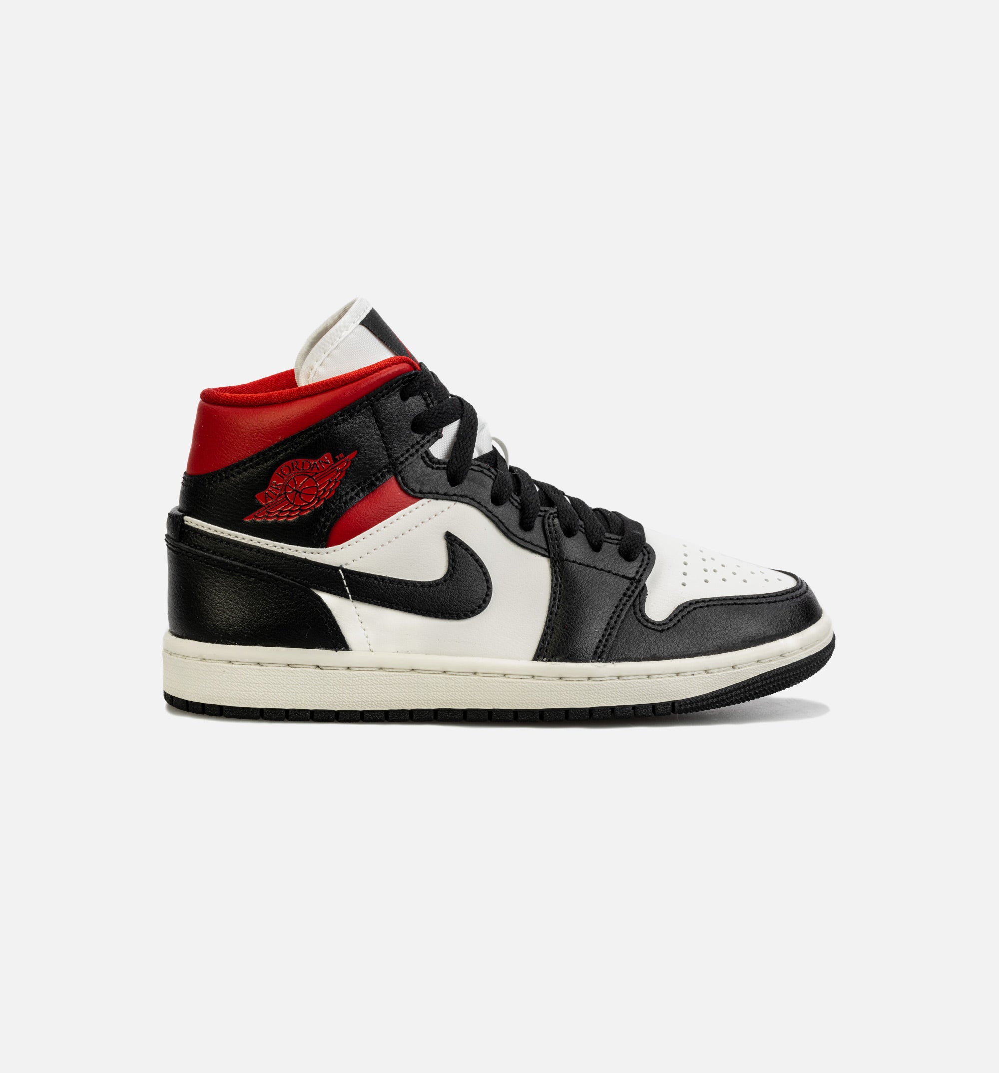 Air Jordan 1 Mid Womens Lifestyle Shoe - Black/Red、mySite、dreamappss