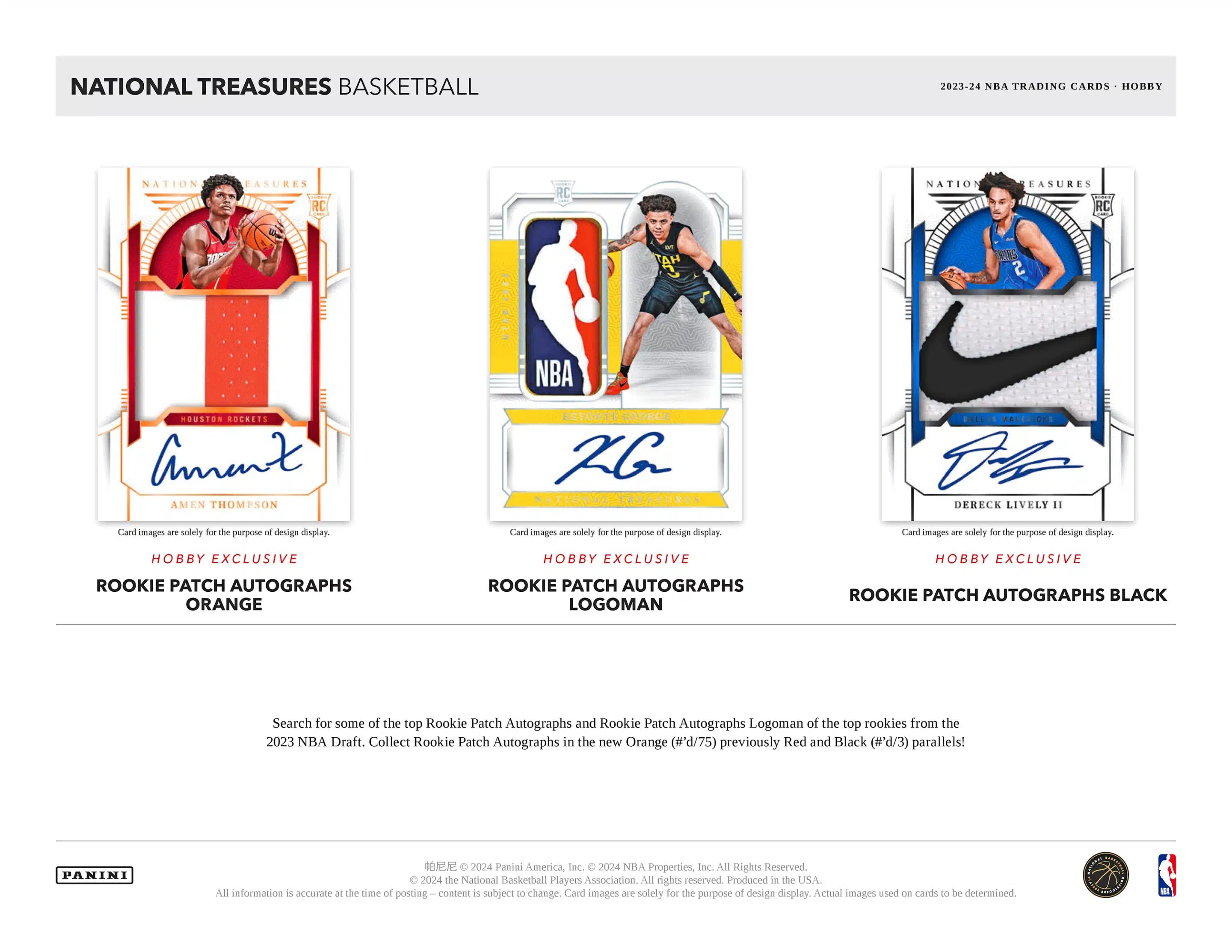 Panini National Treasures NBA Basketball 2023/24 - Hobby Box、mySite、waistdrama