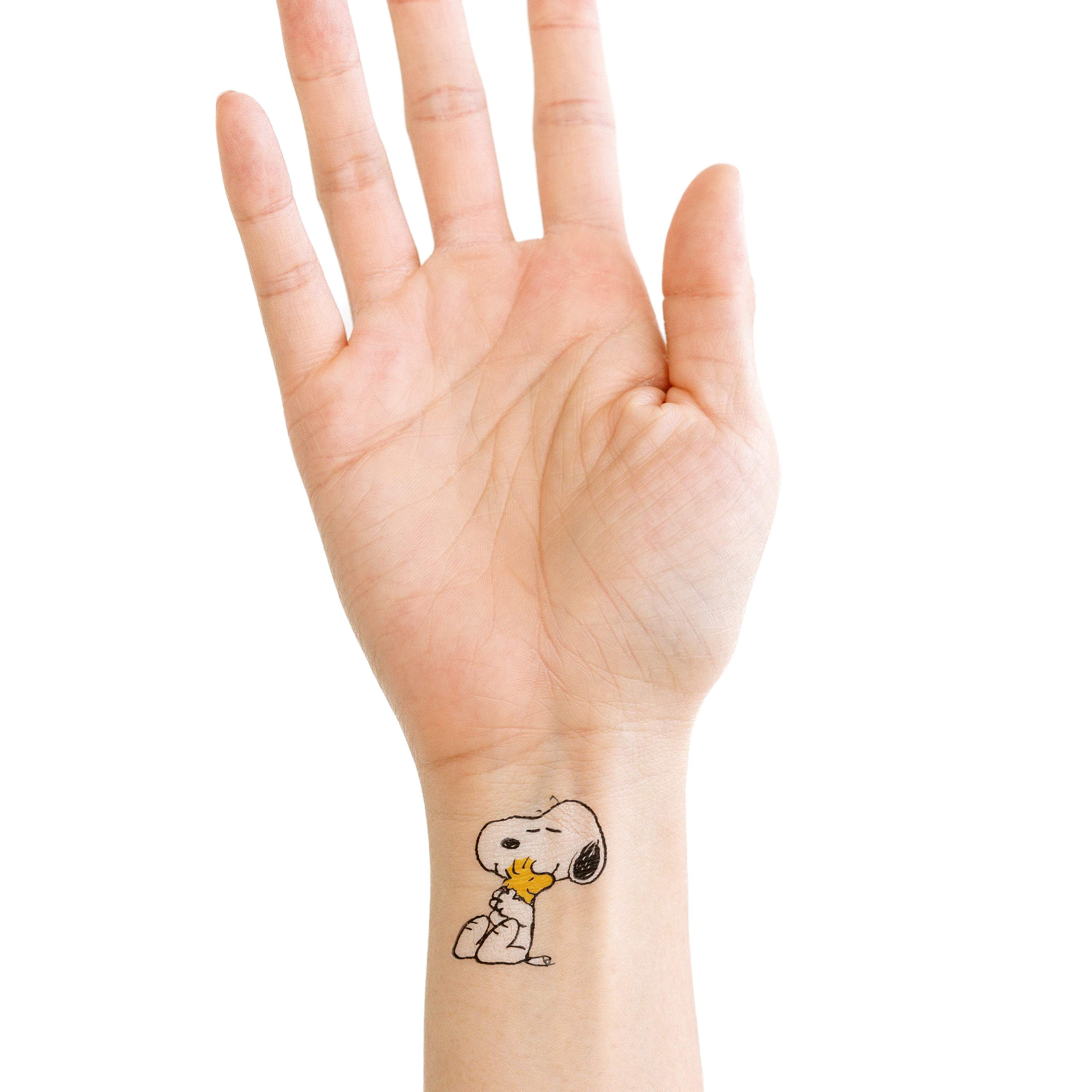  Peanuts Snoopy Hugs Woodstock Tattly Temporary Tattoos、mySite、ghnorth