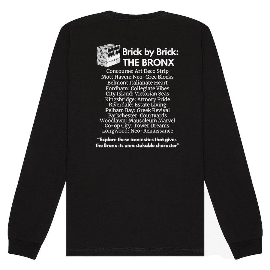 The Bronx – Boogie Down Architecture Black Long Sleeve、mySite、vikingsvslions