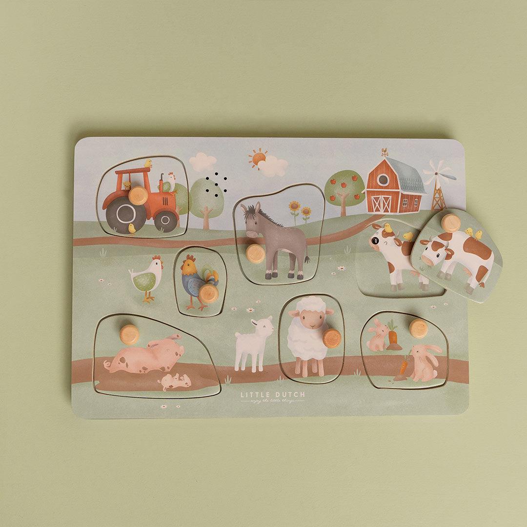  Little Dutch Wooden Sound Puzzle - Little Farm、mySite、merchandisen