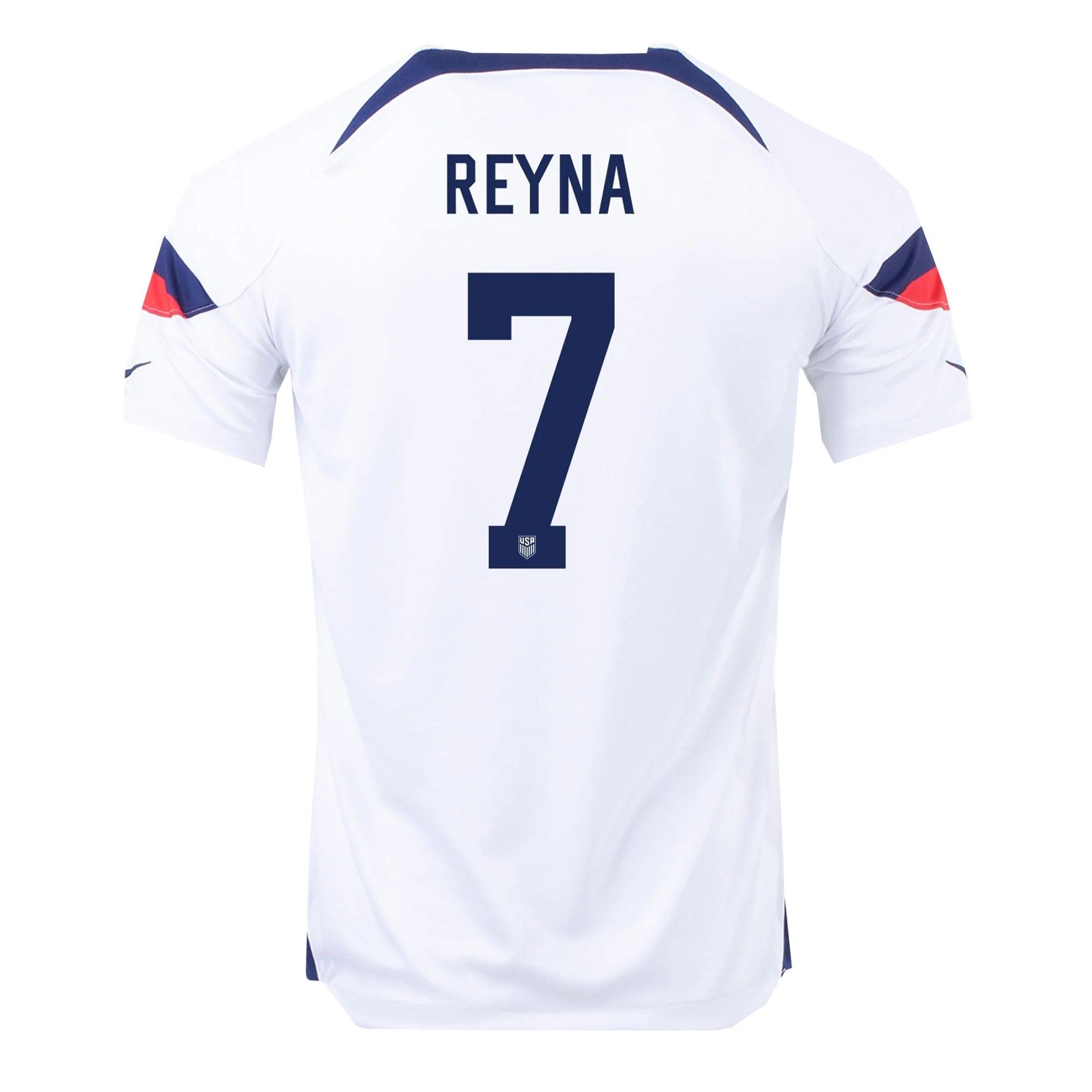 Nike Men's USA 2022/23 Dri-FIT ADV Home Jersey w/ Reyna #7 Printing、mySite、noshort